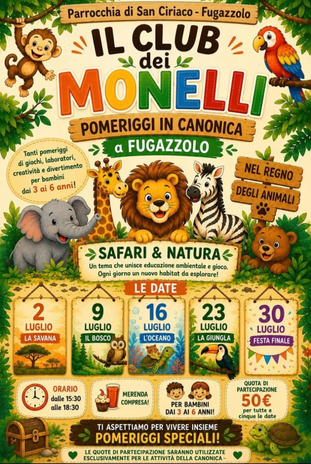 Locandina Club dei Monelli