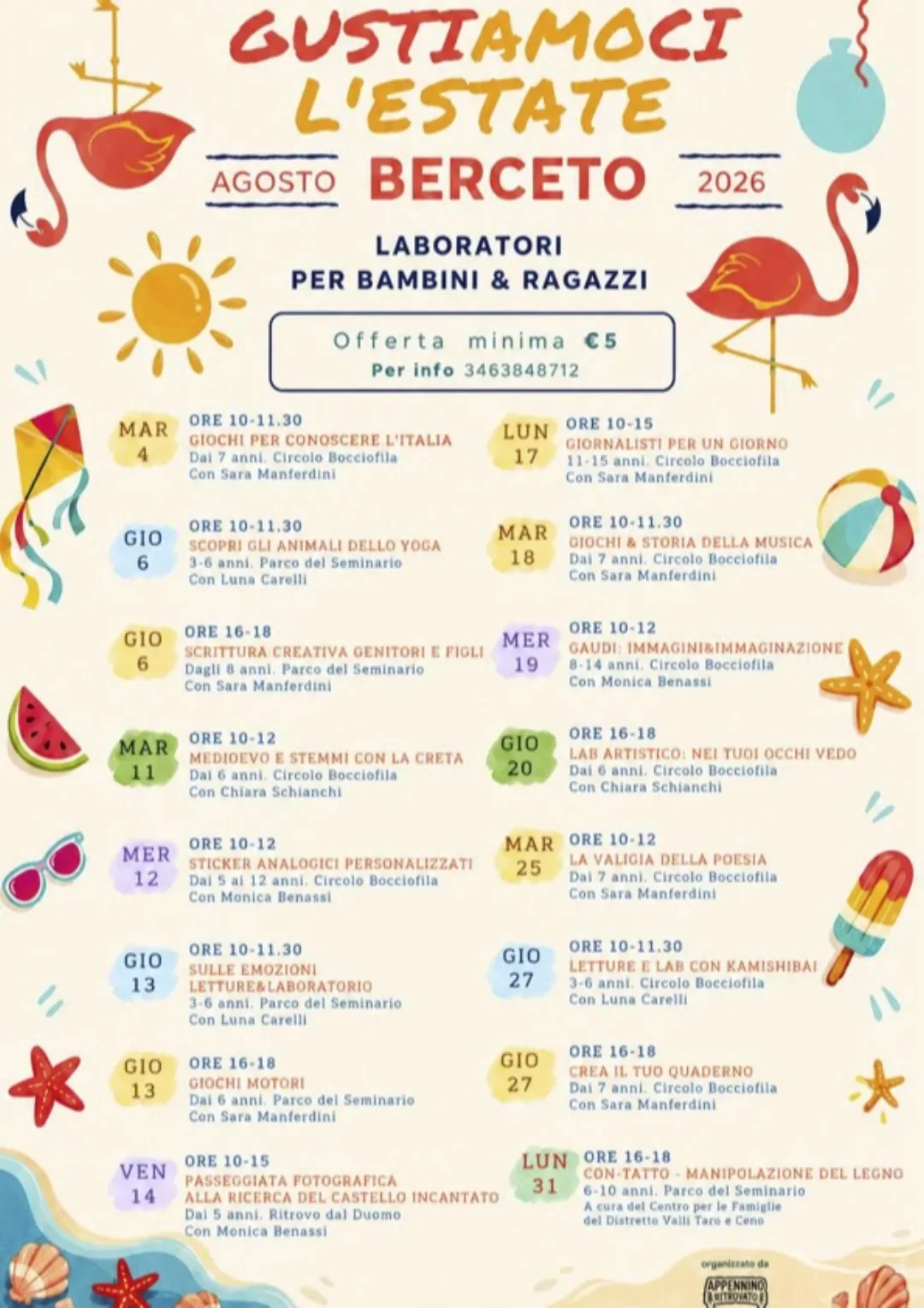 Locandina Gustiamoci l'estate 2026
