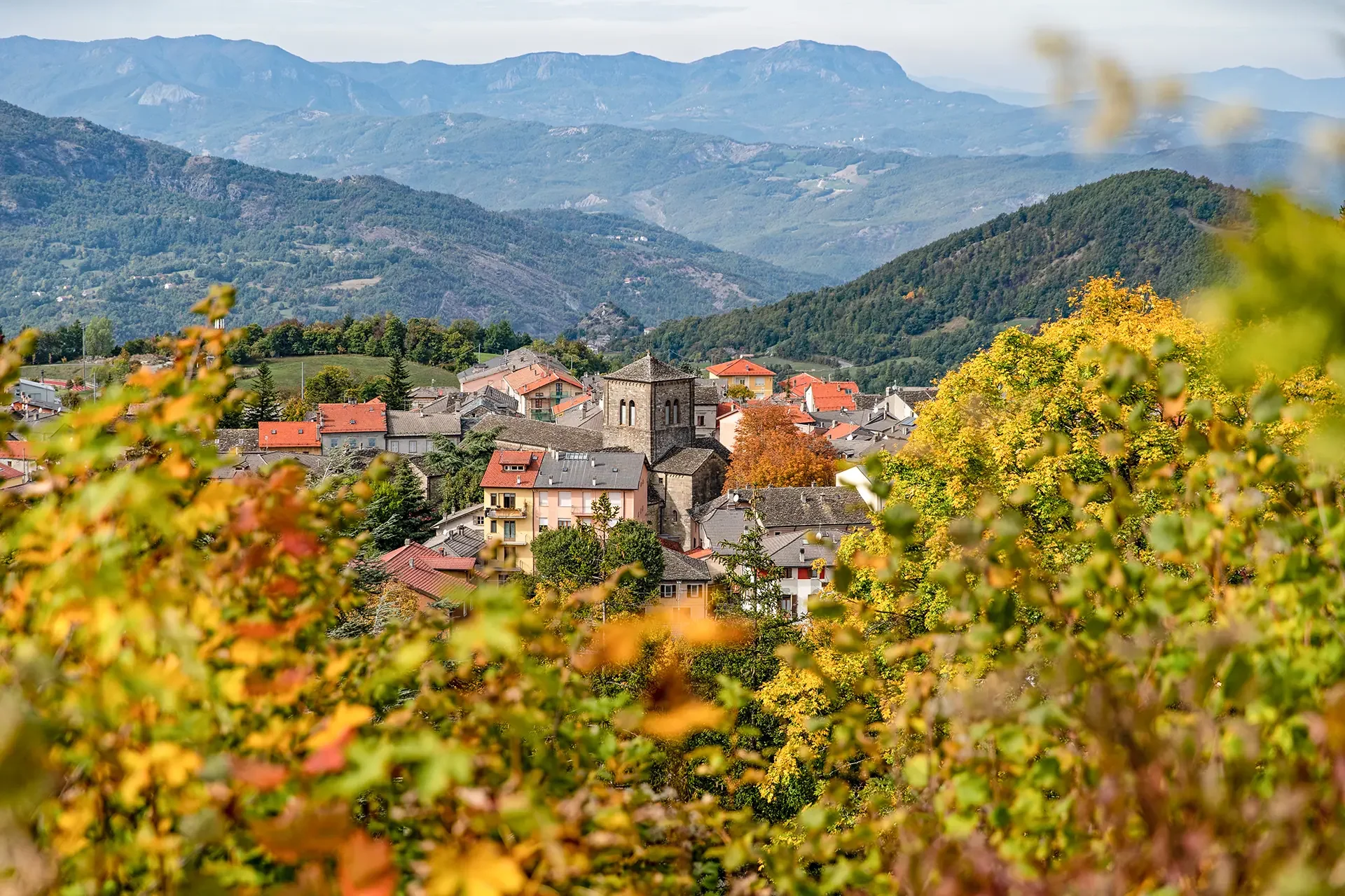 Berceto vista dal fortino ottocentesco che domina il paese