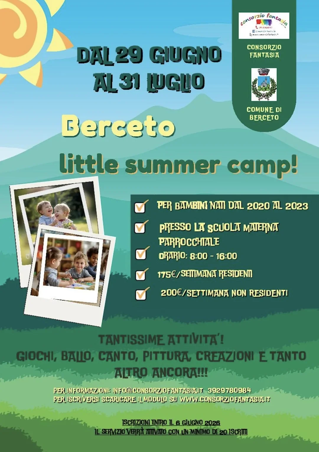 Locandina Berceto Little Summer Camp