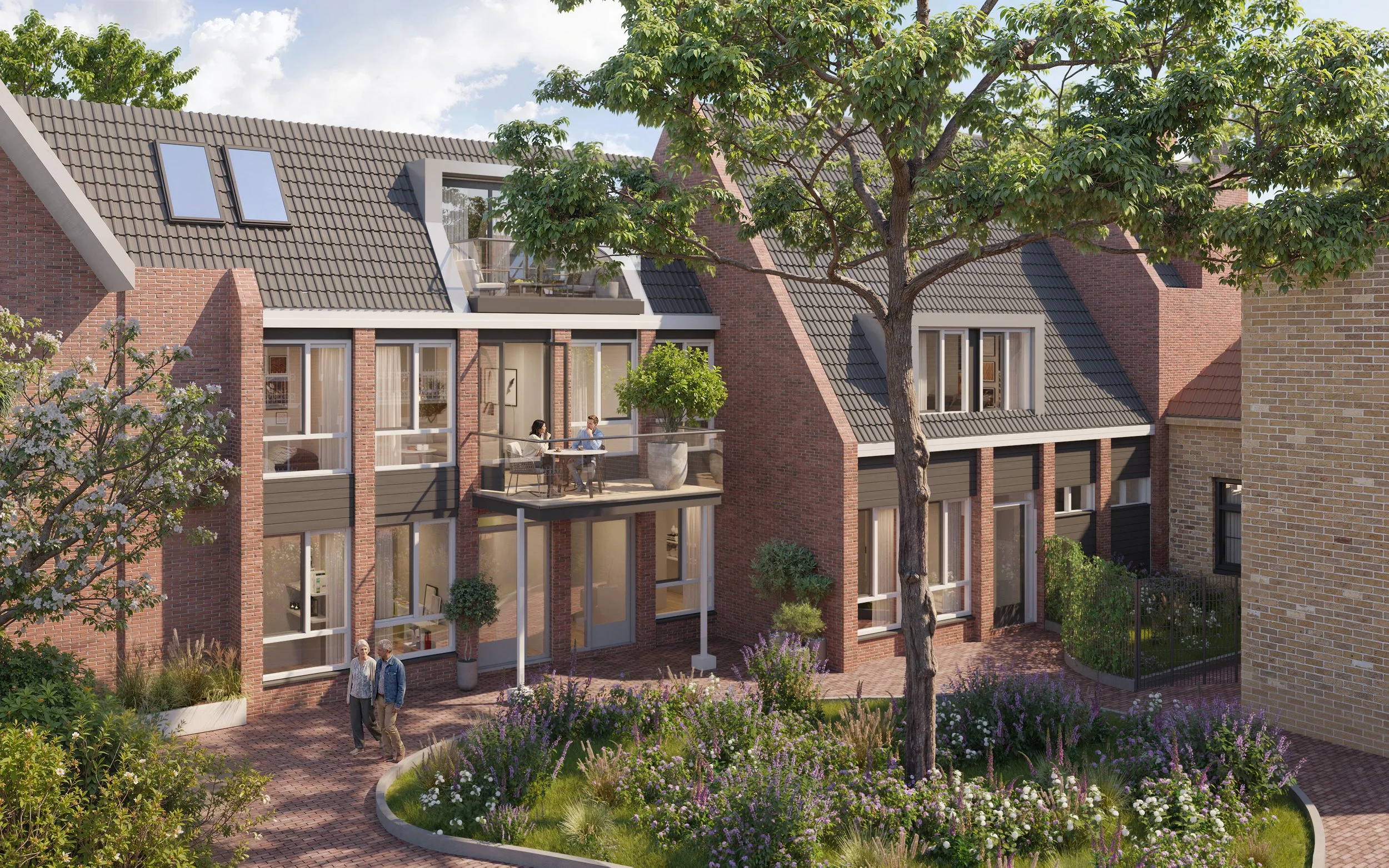 Appartementen te Sint Maartensdijk_Binnentuin Oost.jpg