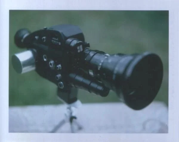 A vintage Beaulieu 4008 M3 analogue film camera, captured on instant Fuji FP100 film.