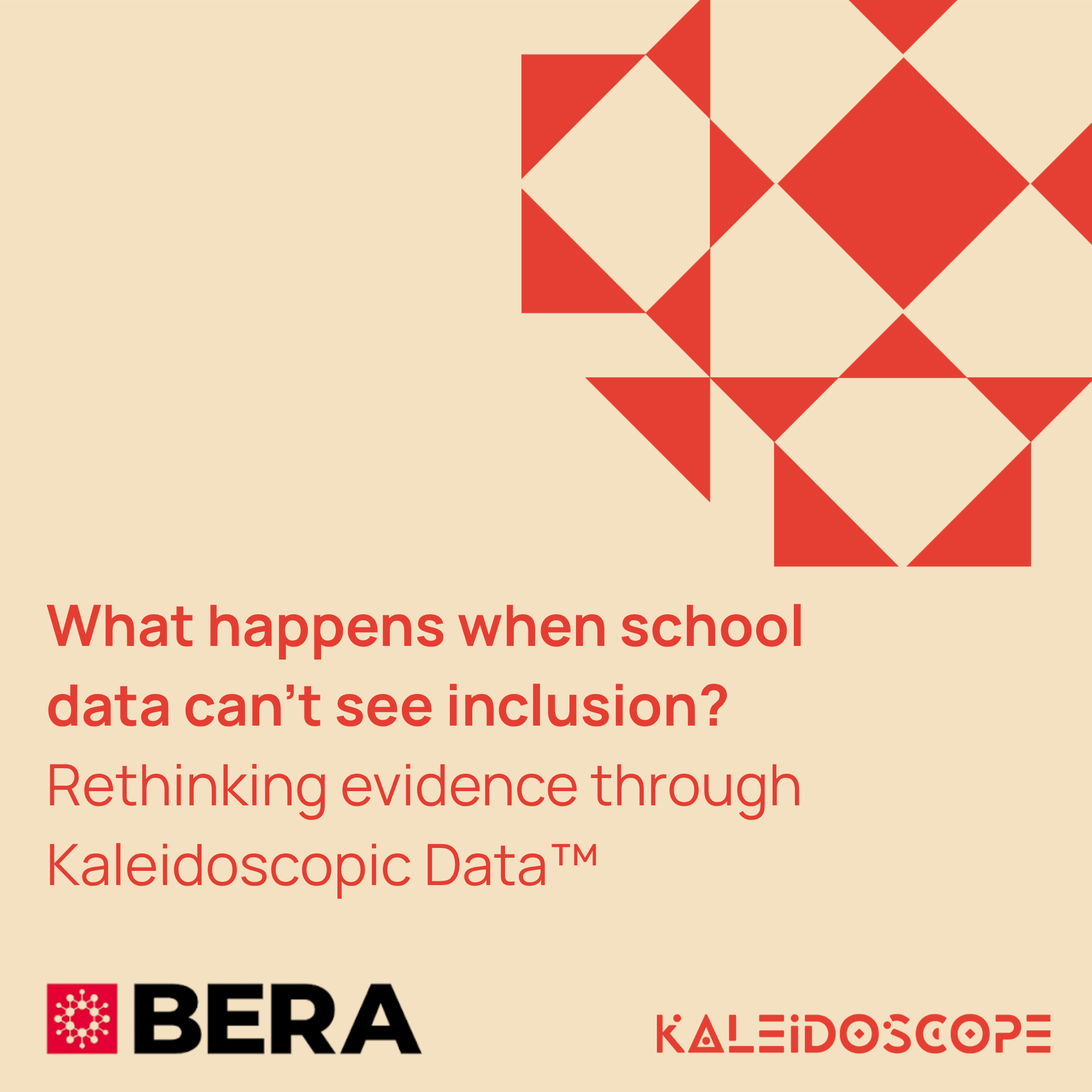 What happens when school data can’t see inclusion? Rethinking evidence through Kaleidoscopic Data™