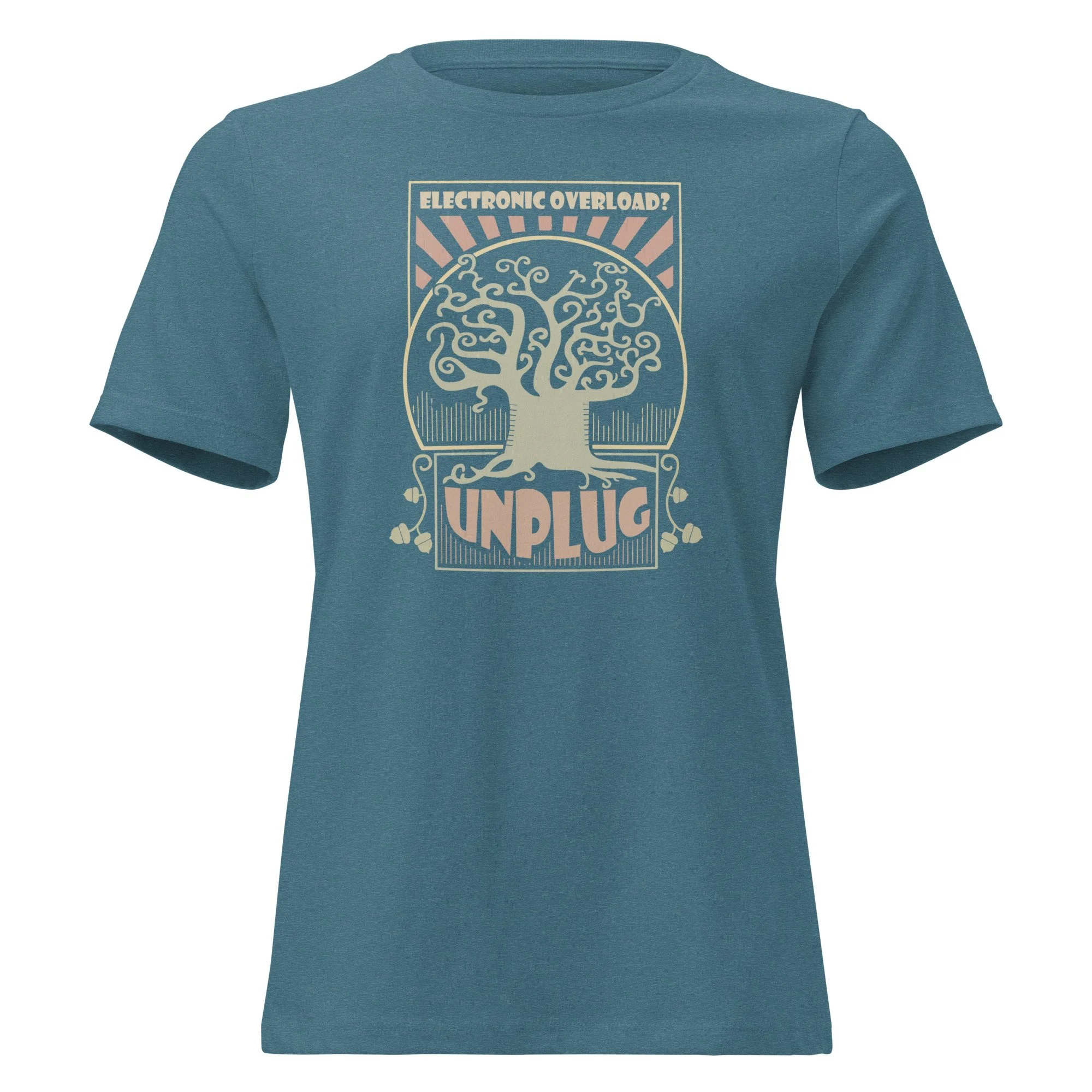 Electronic Overload? Unplug - Back to Nature - Women's T-Shirt