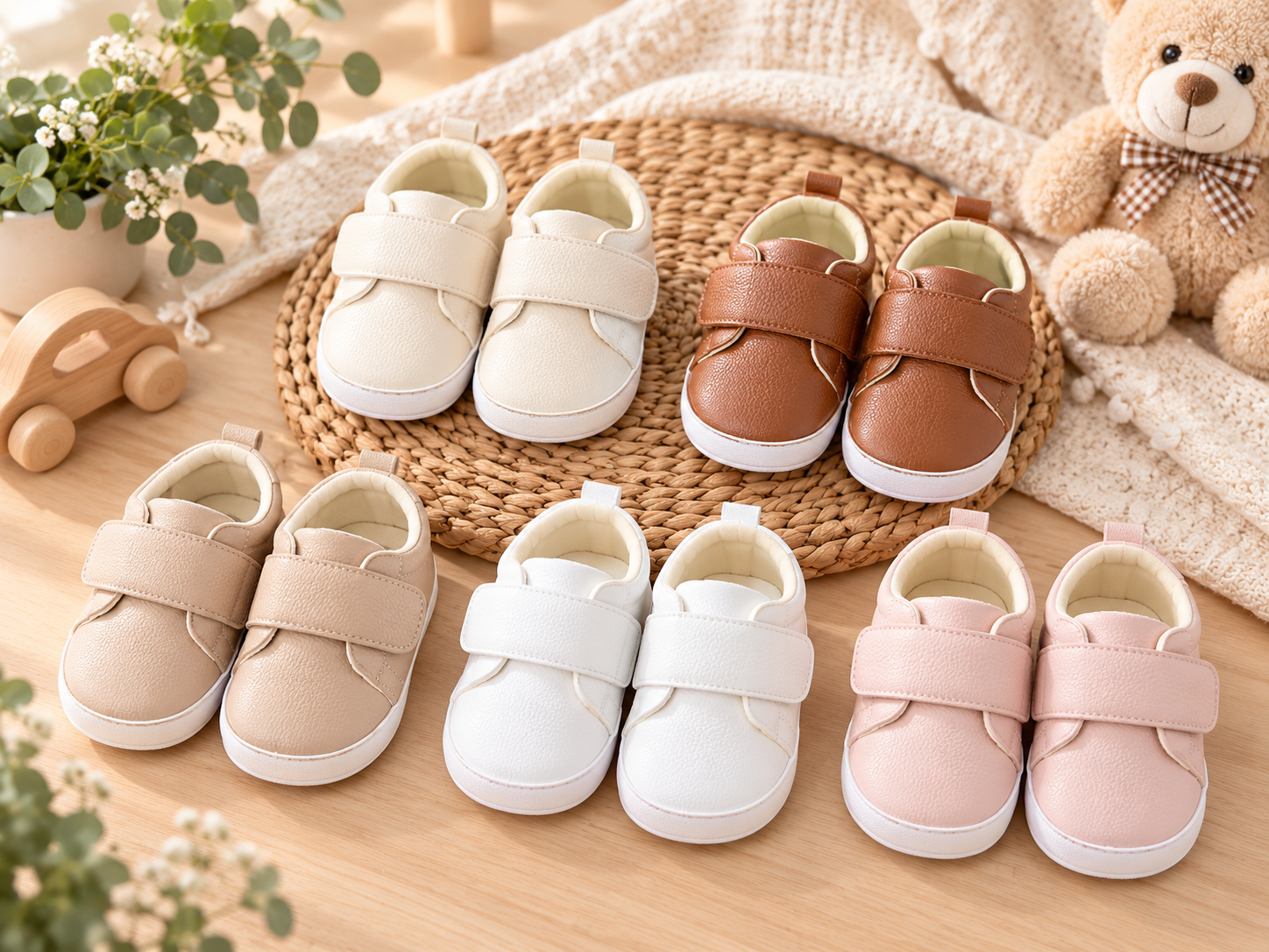 Classic Baby Shoes in Neutral Colours