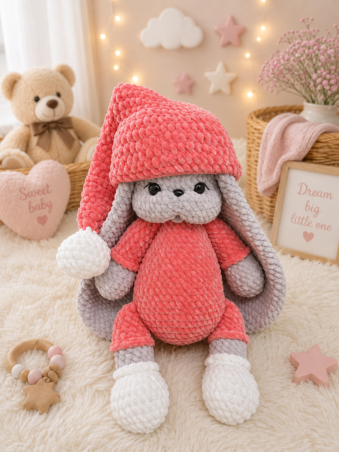 Crochet Sleepy Bunny