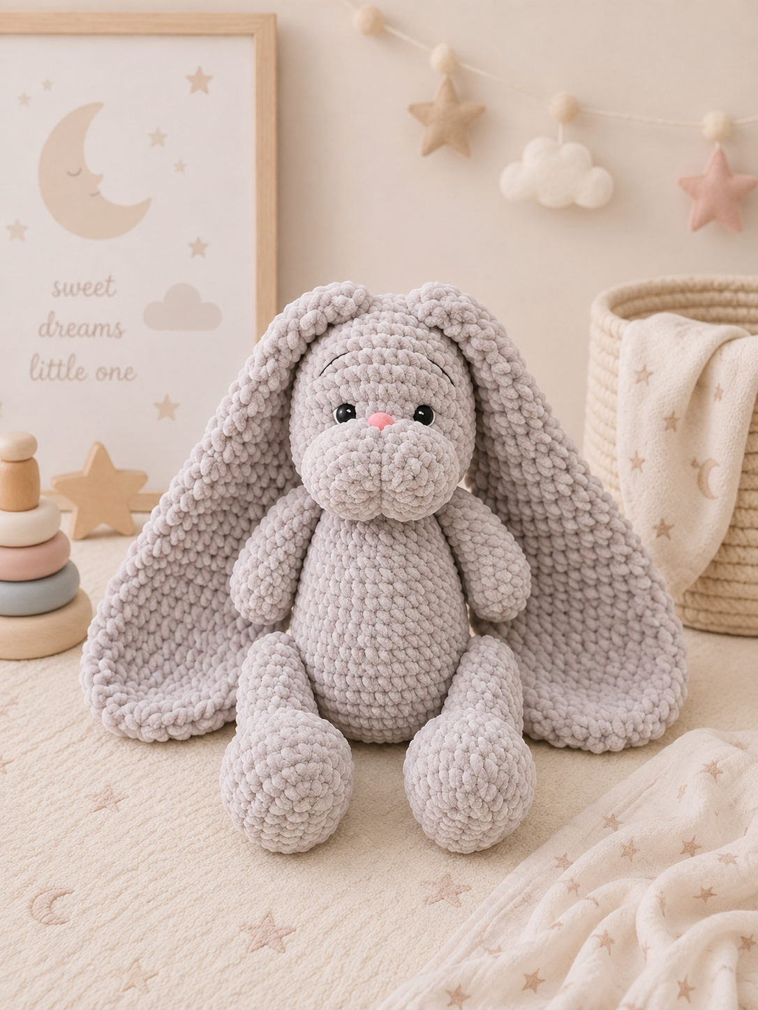 Crochet Long-Eared Bunny