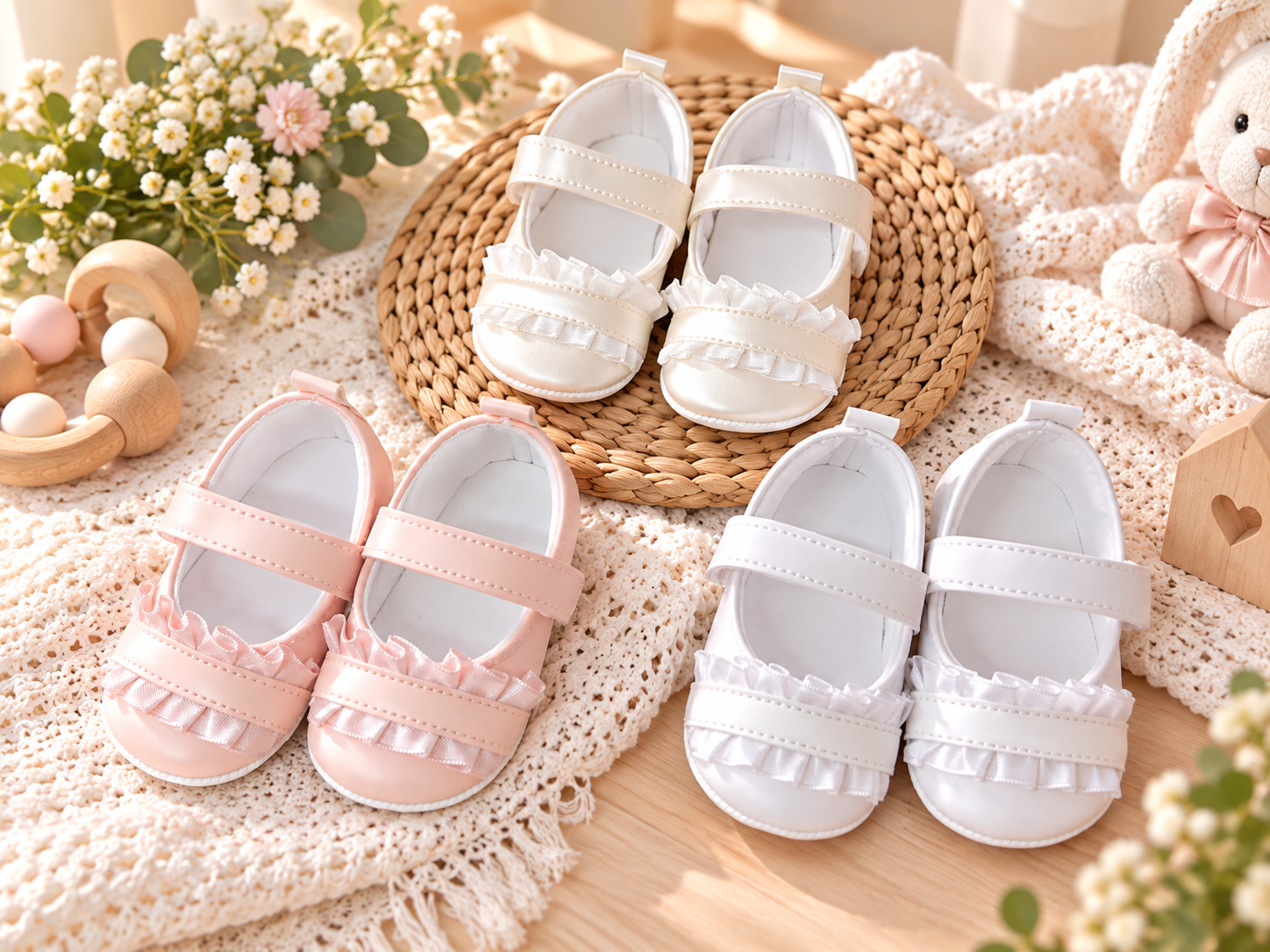 Ruffle  Baby Shoes