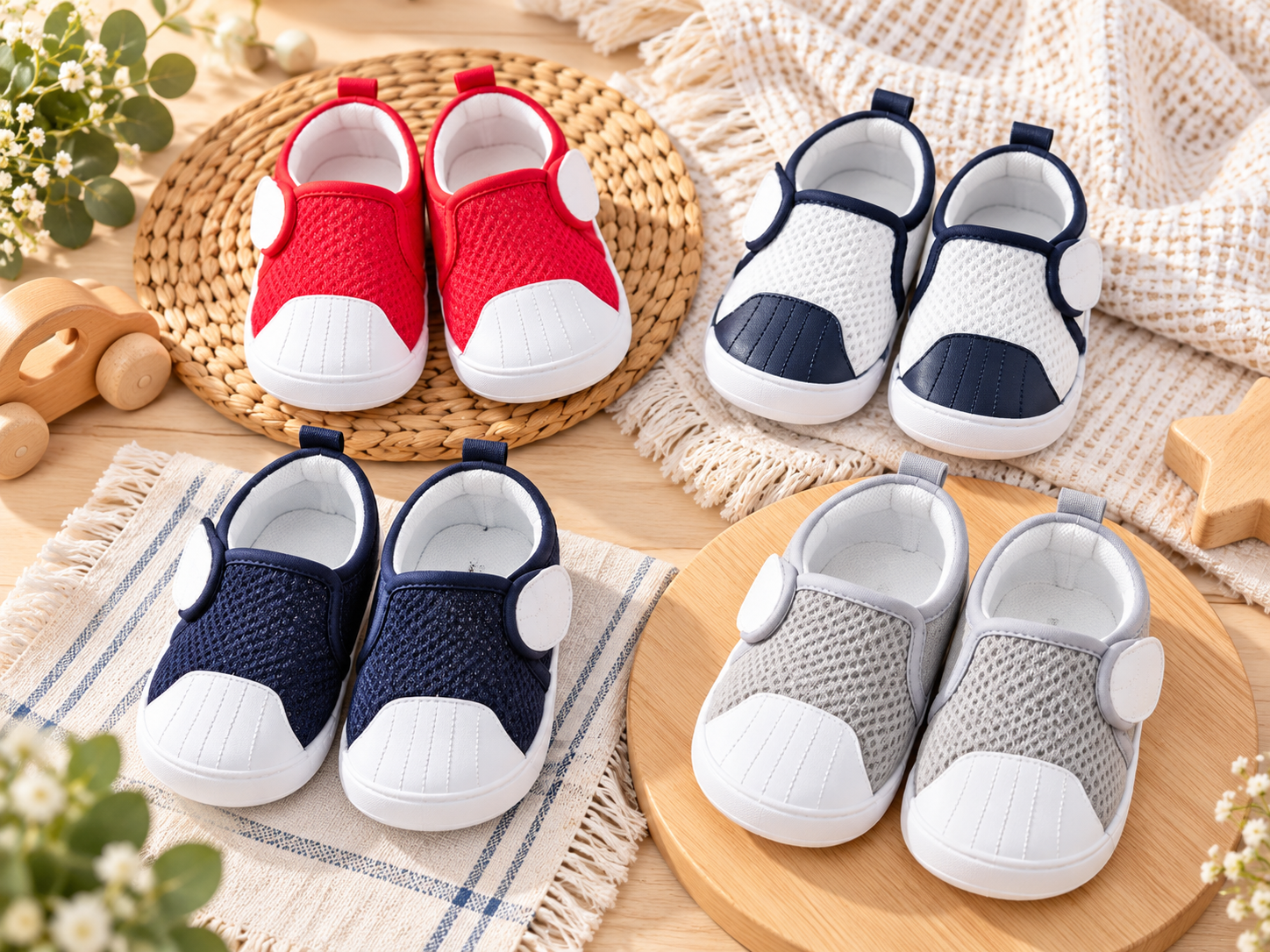 Sporty Slip-On Baby Shoes