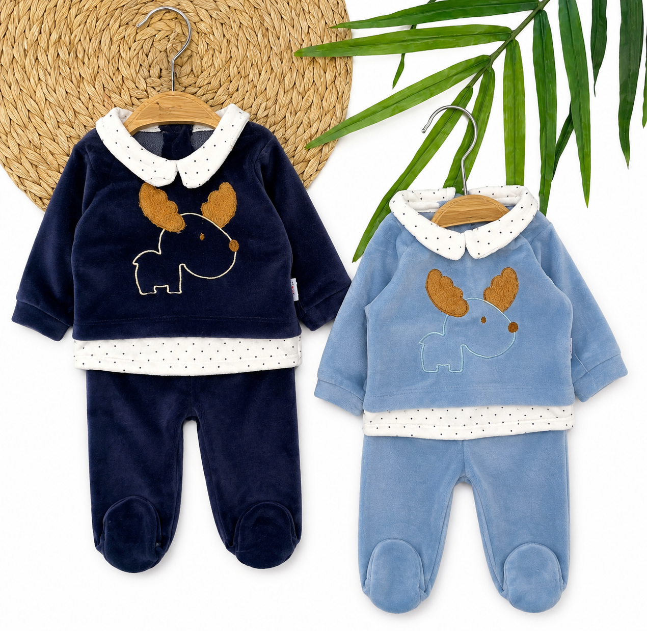 Baby Reindeer Velvet 2-Piece Set