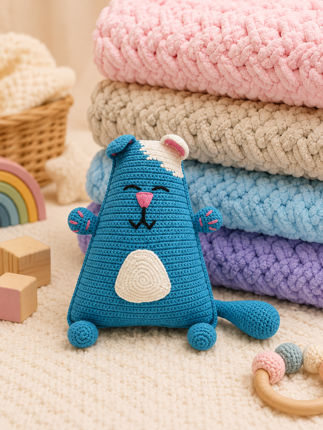 Crochet Sleepy Cat