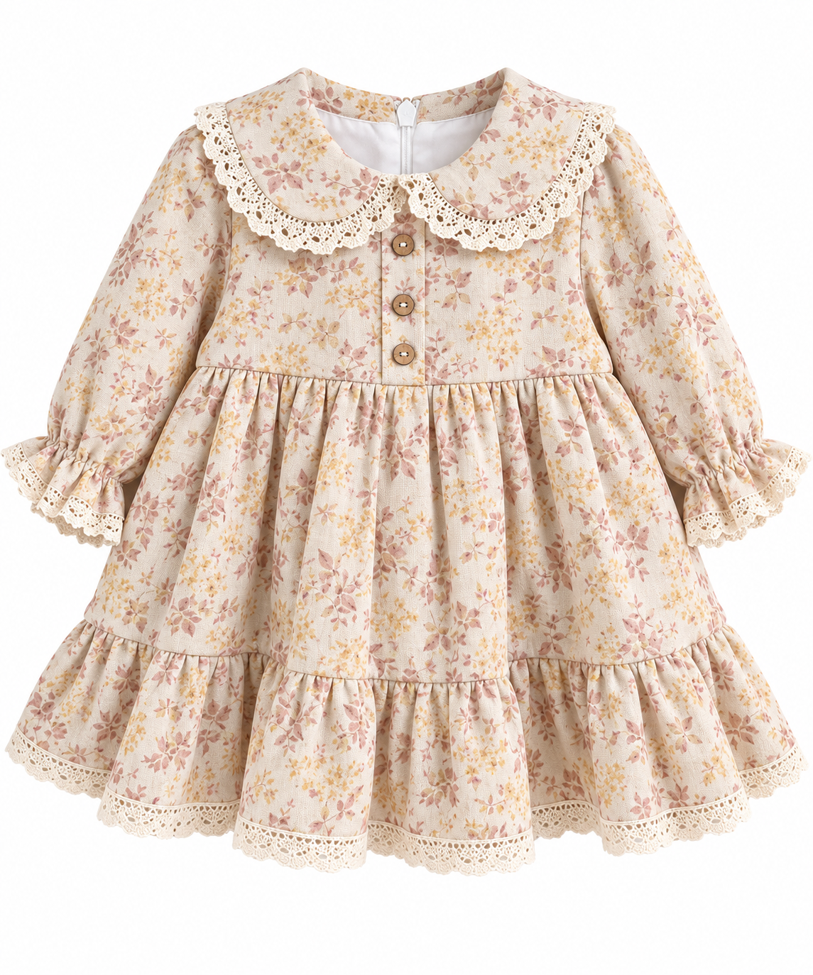 Floral Lace Collar Dress