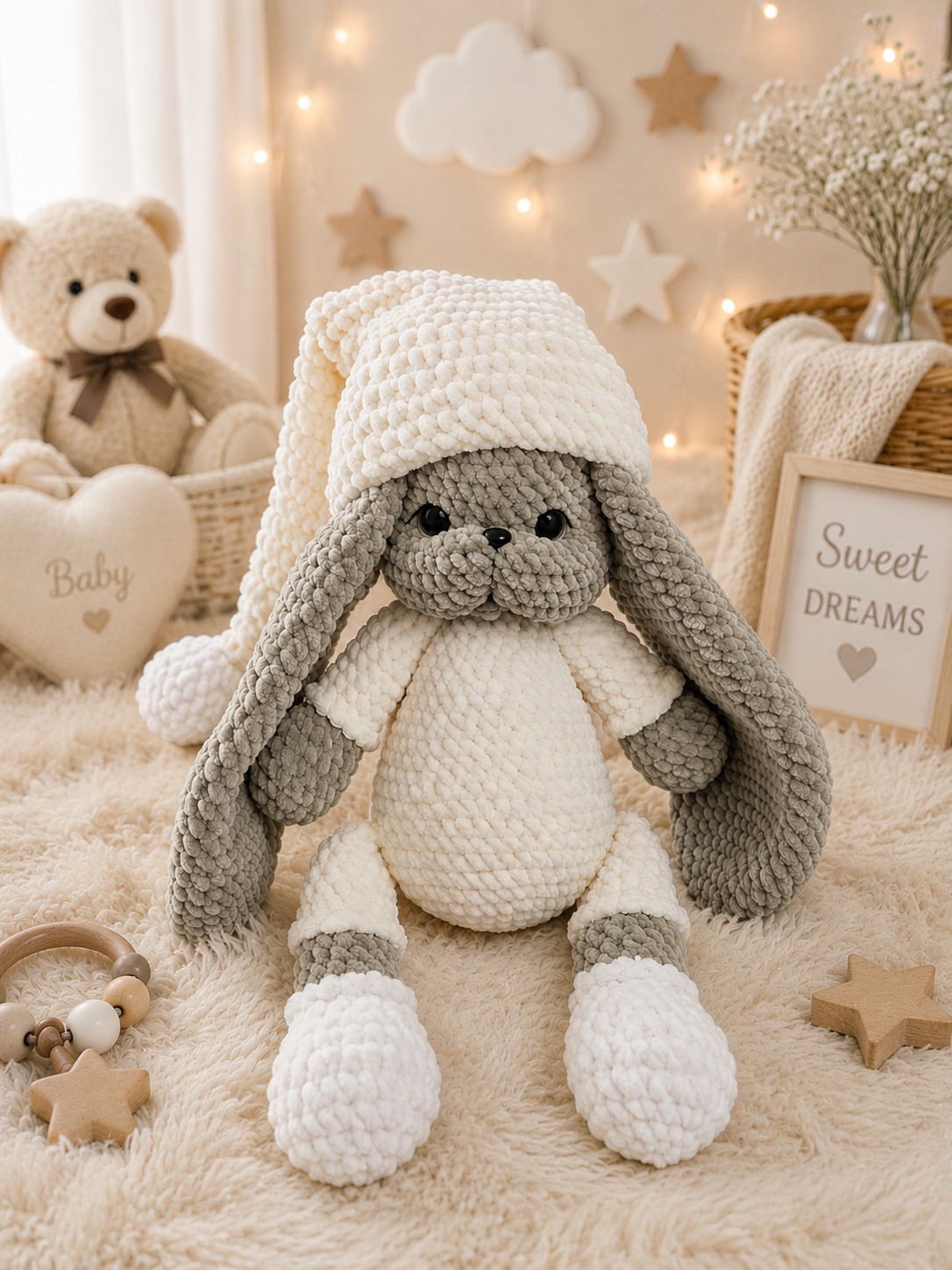 Crochet Sleepy Bunny