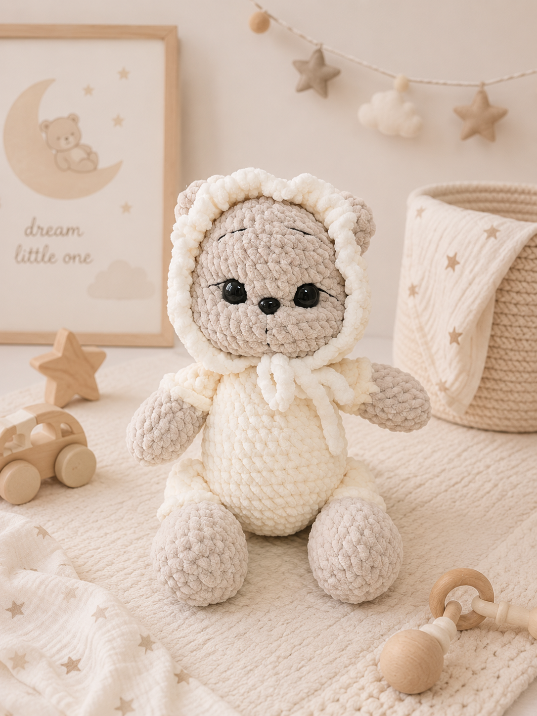 Crochet Bonnet Bear