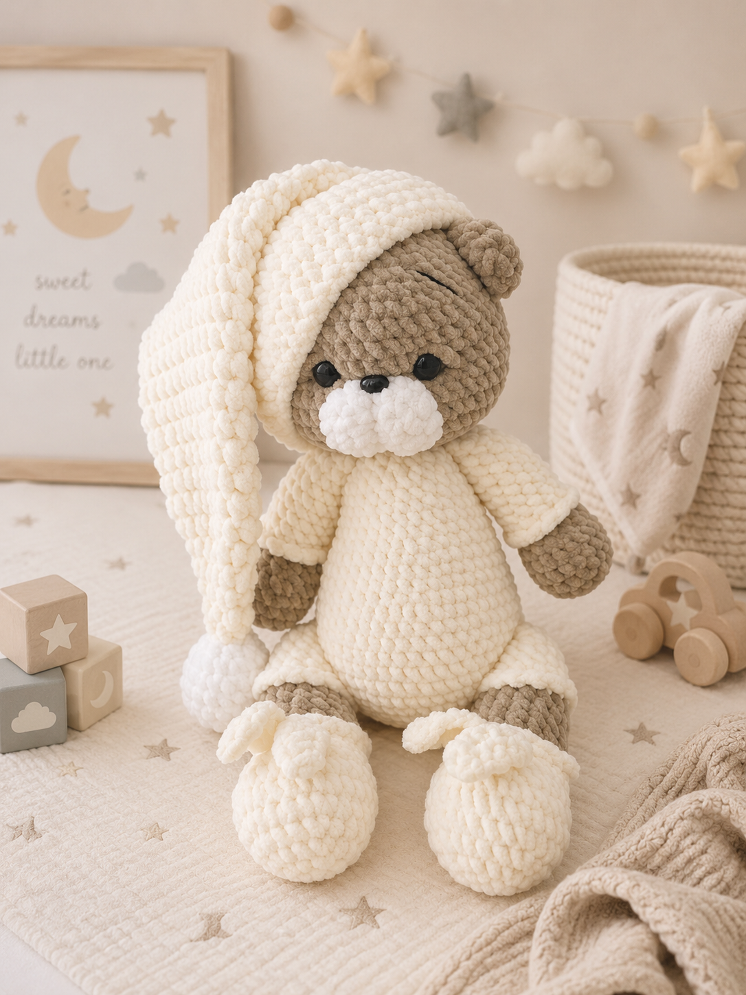 Crochet Sleepy Bear
