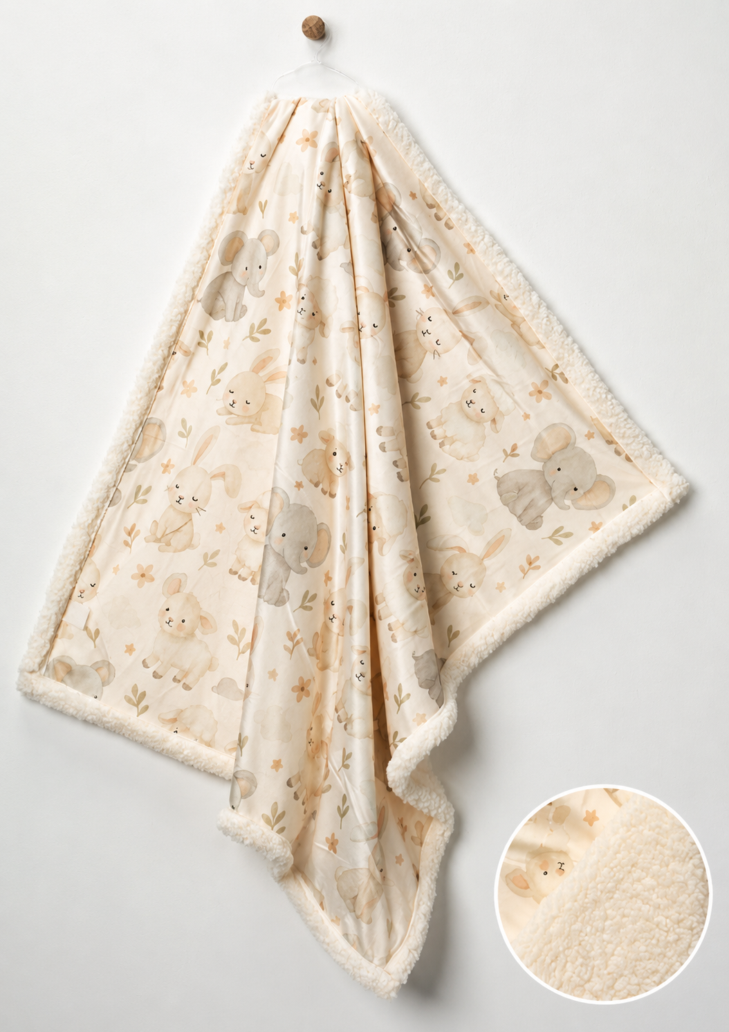Lamb And Rabbit Blanket