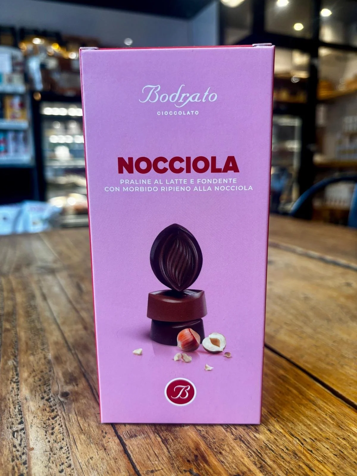 Bodrato Milk & Dark Chocolate Pralines with Hazelnut Filling