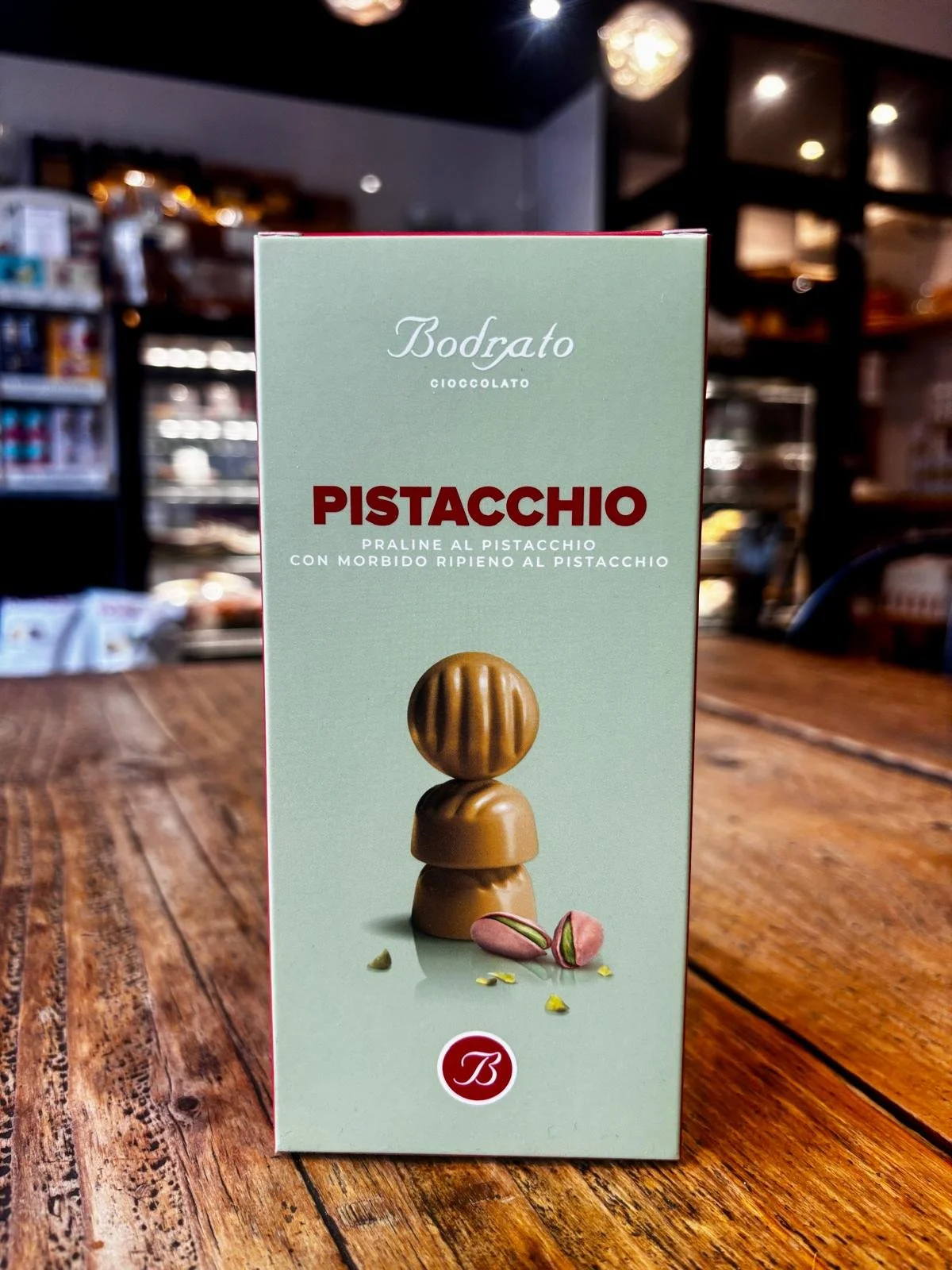 Bodrato White Chocolate Pralines with Pistacchio