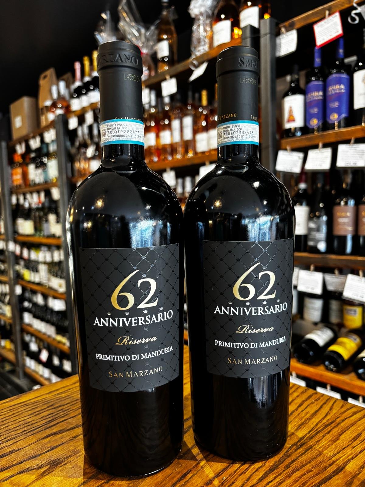 San Marzano 62 Anniversario  Primitivo 2 bottle special offer