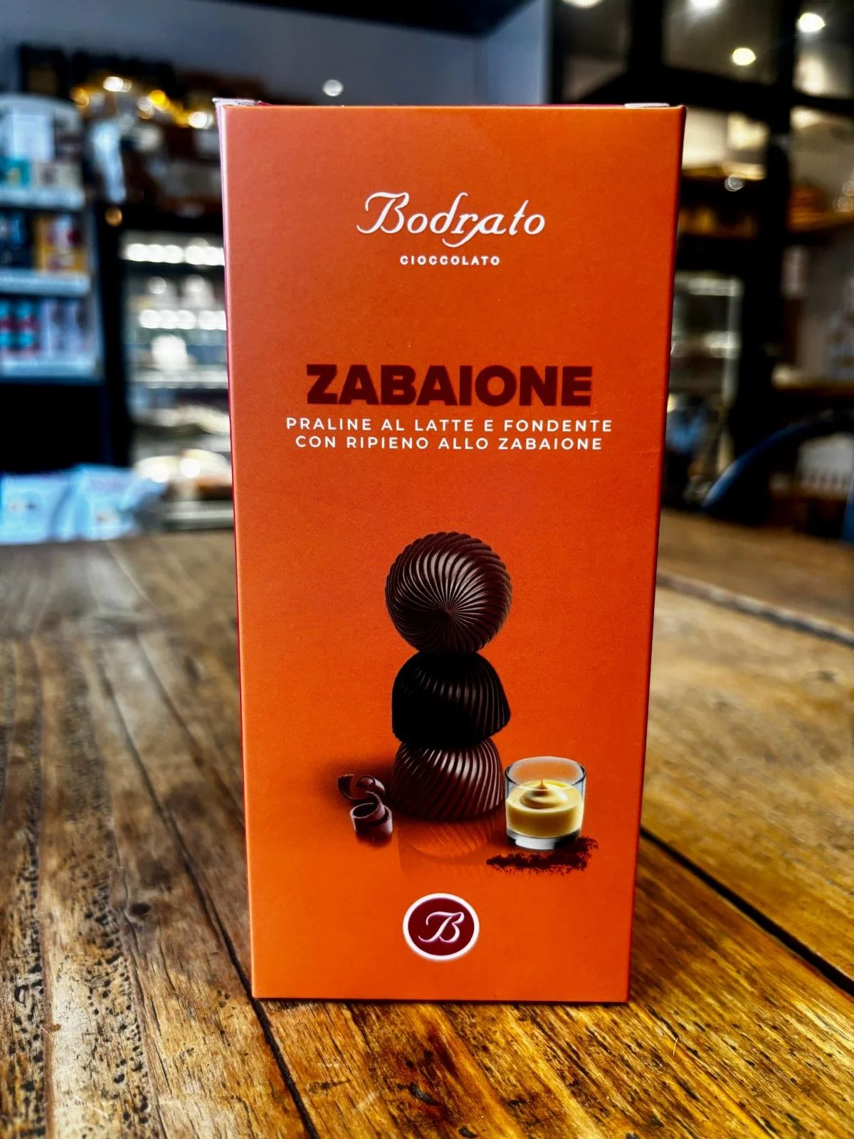 Bodrato Milk & Dark Chocolate Pralines with Zabaione Filling