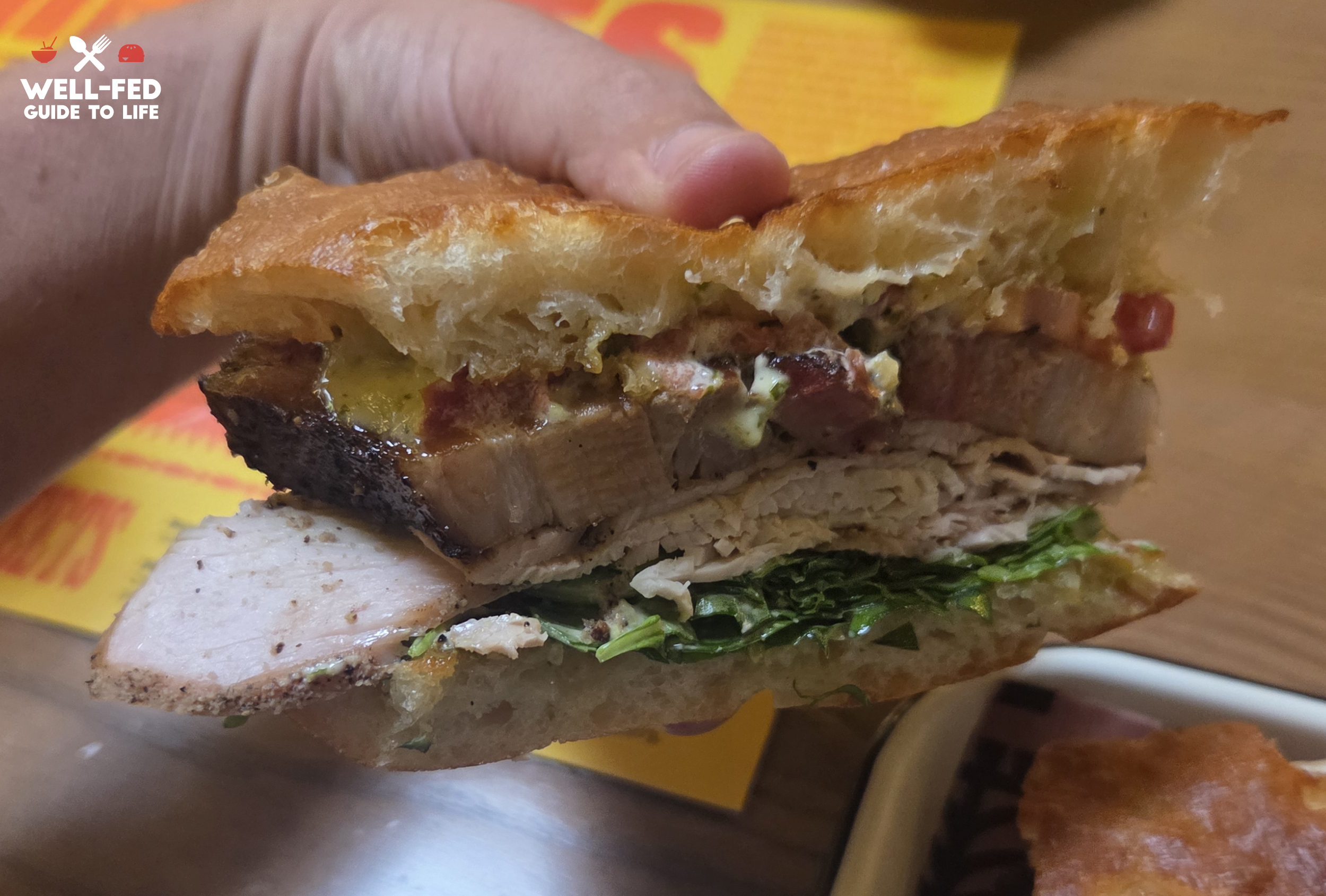 Evan's Turkey BLT (side view)