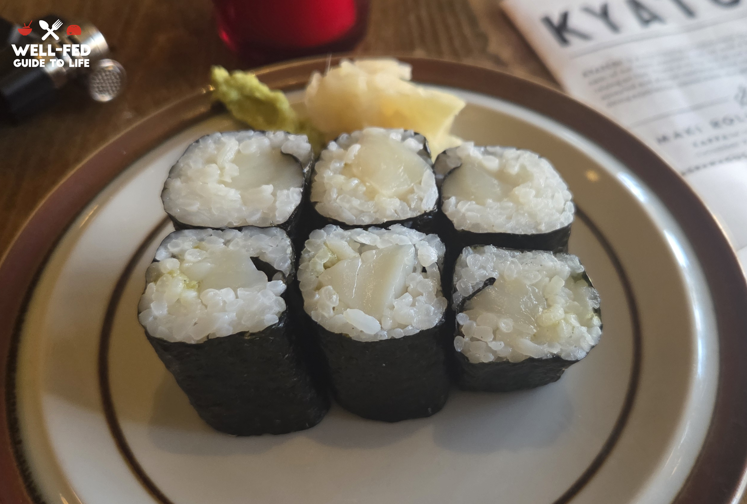 Evan's Hotate Yuzu Roll