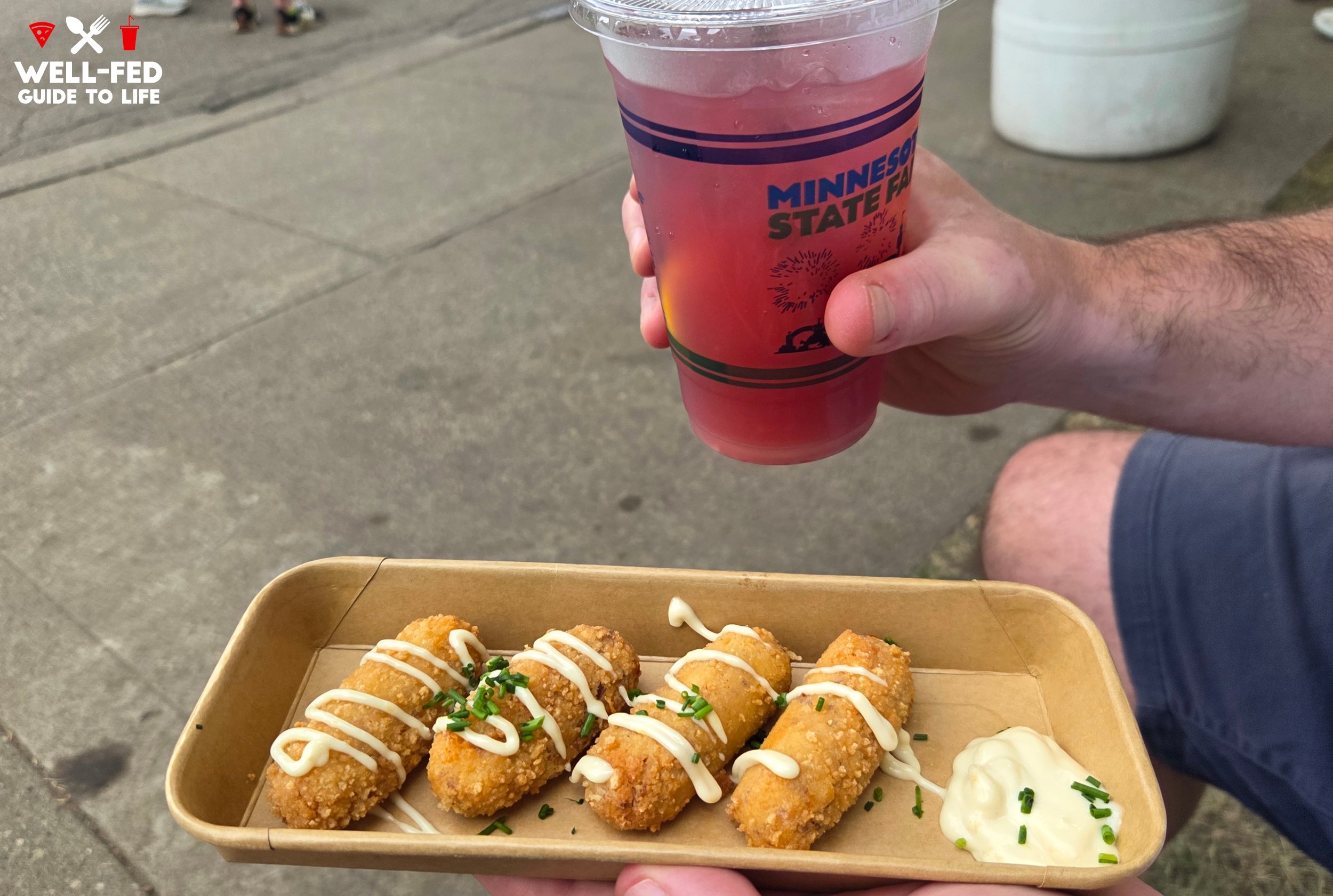 Prickly Pear &amp; Orange Aqua Fresca And Chorizo Croquettes @ Paella Depot