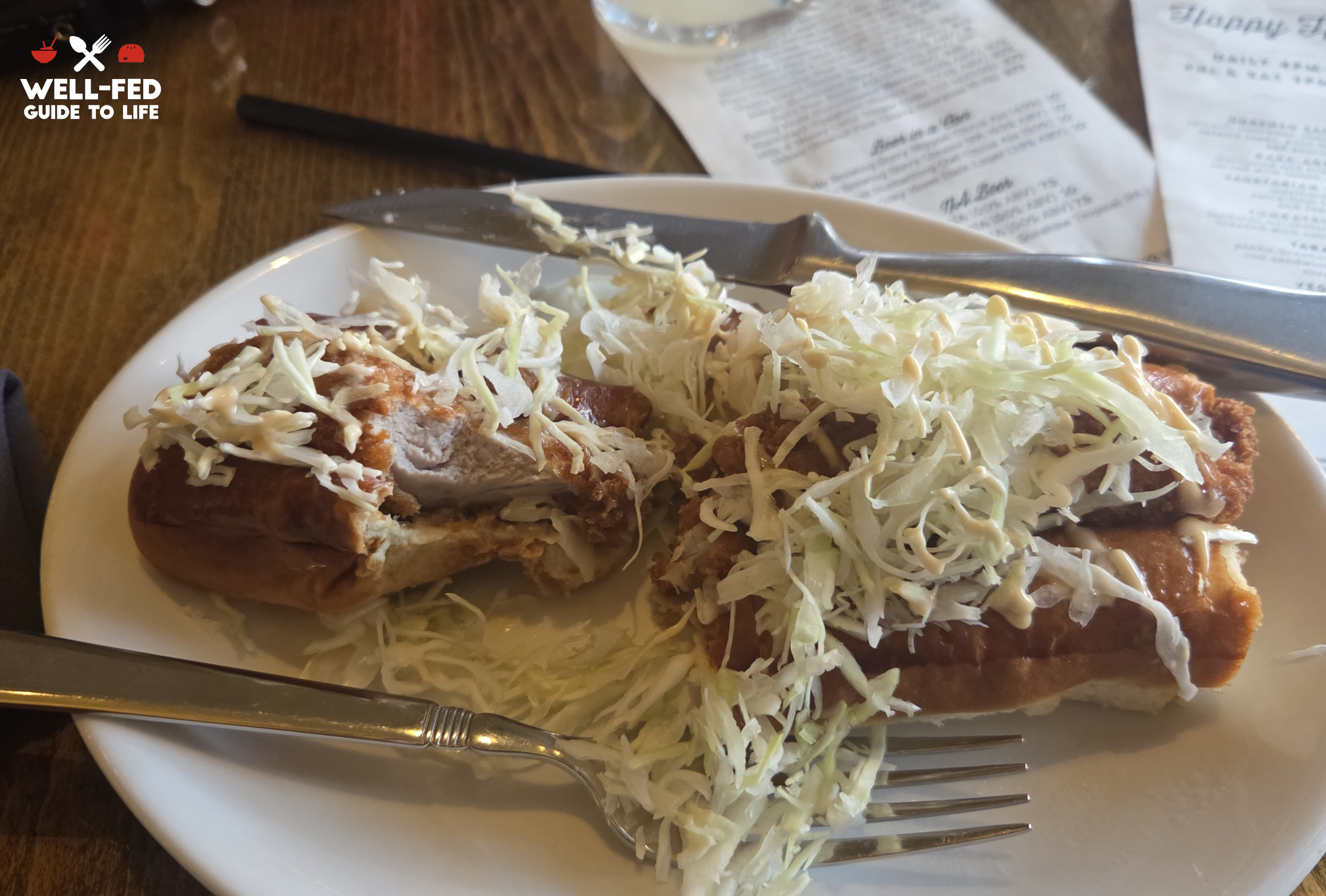 Evan's Tonkatsu Sandwich. 