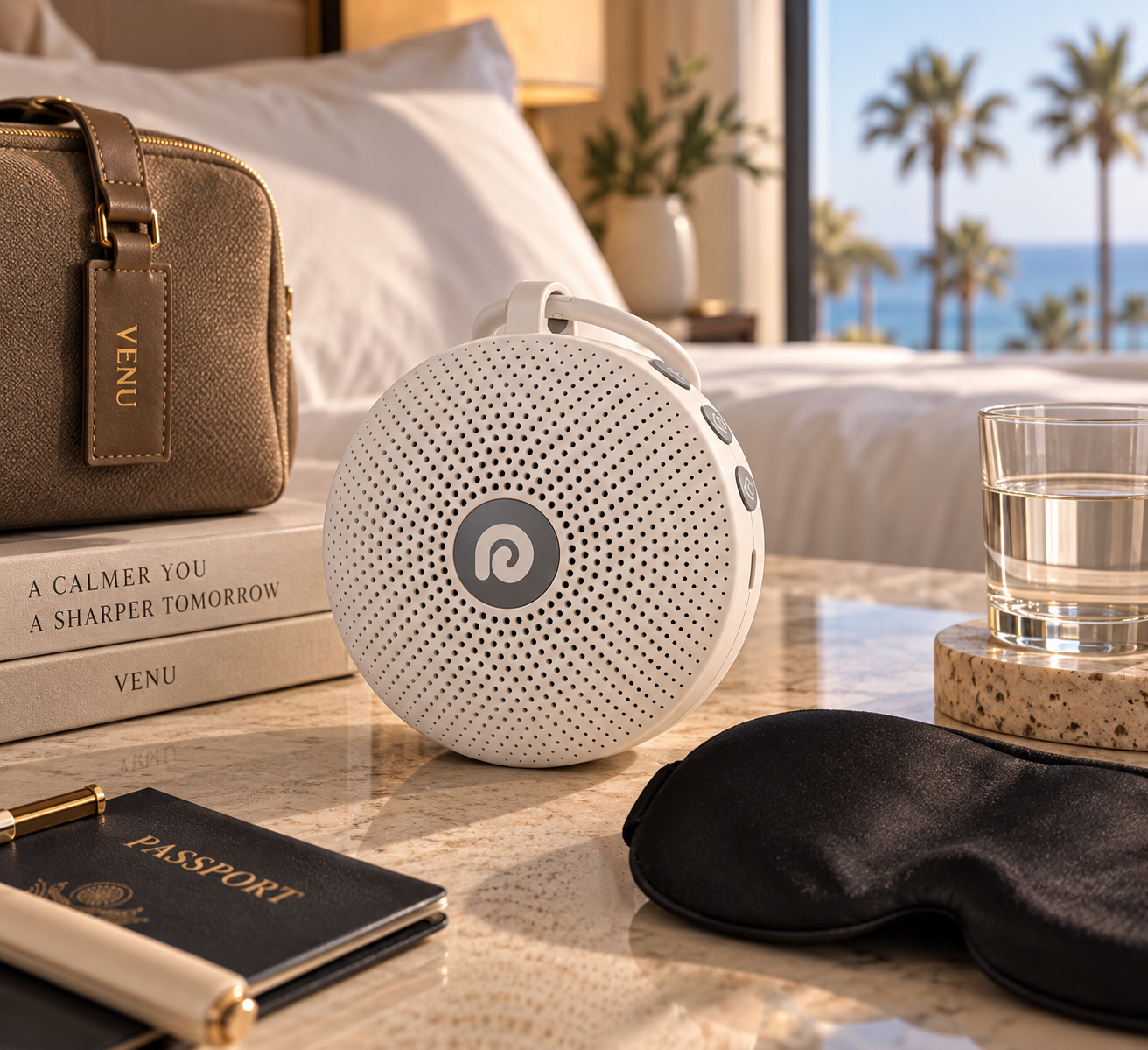 DREAMEGG PORTABLE NOISE MACHINE: 
Compact sound support for better sleep and recovery wherever you travel.