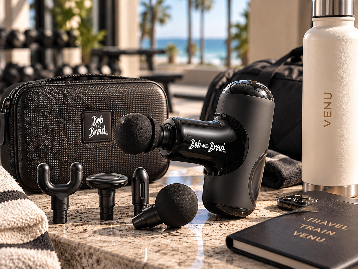 BOB AND BRAD Q2 MINI MASSAGE GUN:

Compact percussion therapy for post-training recovery without taking up valuable luggage space.