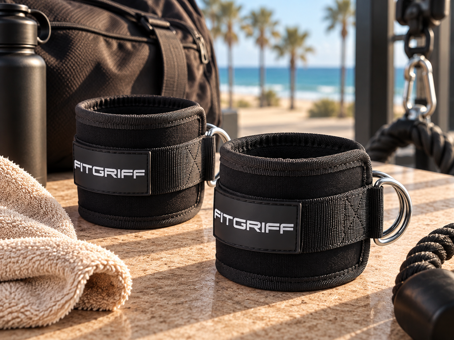 CABLE ANKLE STRAPS: 

Packable cable attachments for keeping lower-body training consistent wherever you train.