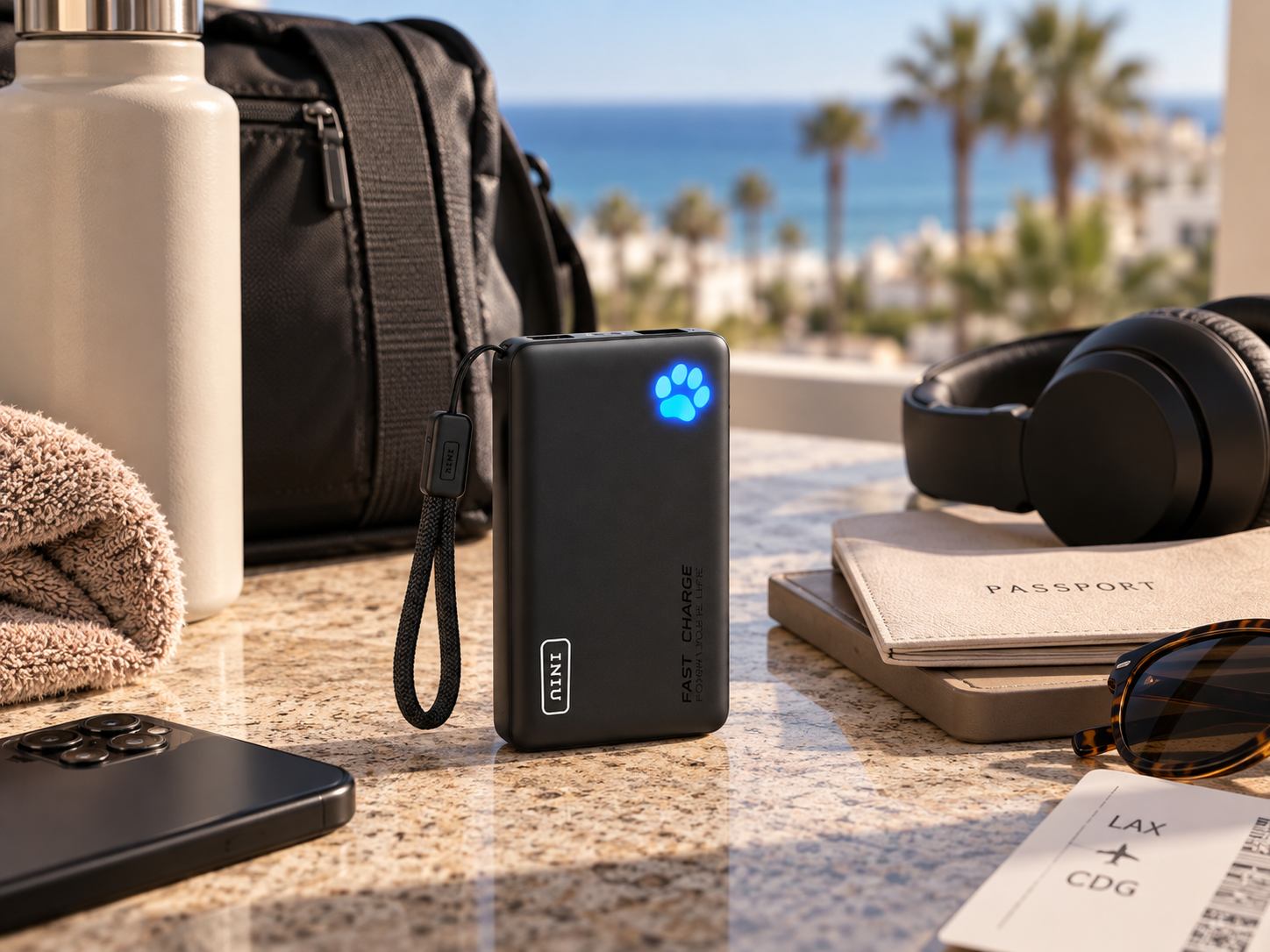 INIU 10000mAh 45W POWER BANK: 

Compact, fast portable charging for keeping your devices powered through training and travel days.