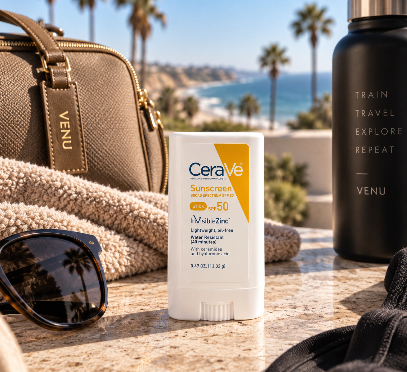 CERAVE MINERAL SUNSCREEN STICK SPF 50: 
Travel-size sun protection that’s easy to pack, apply, and take anywhere.