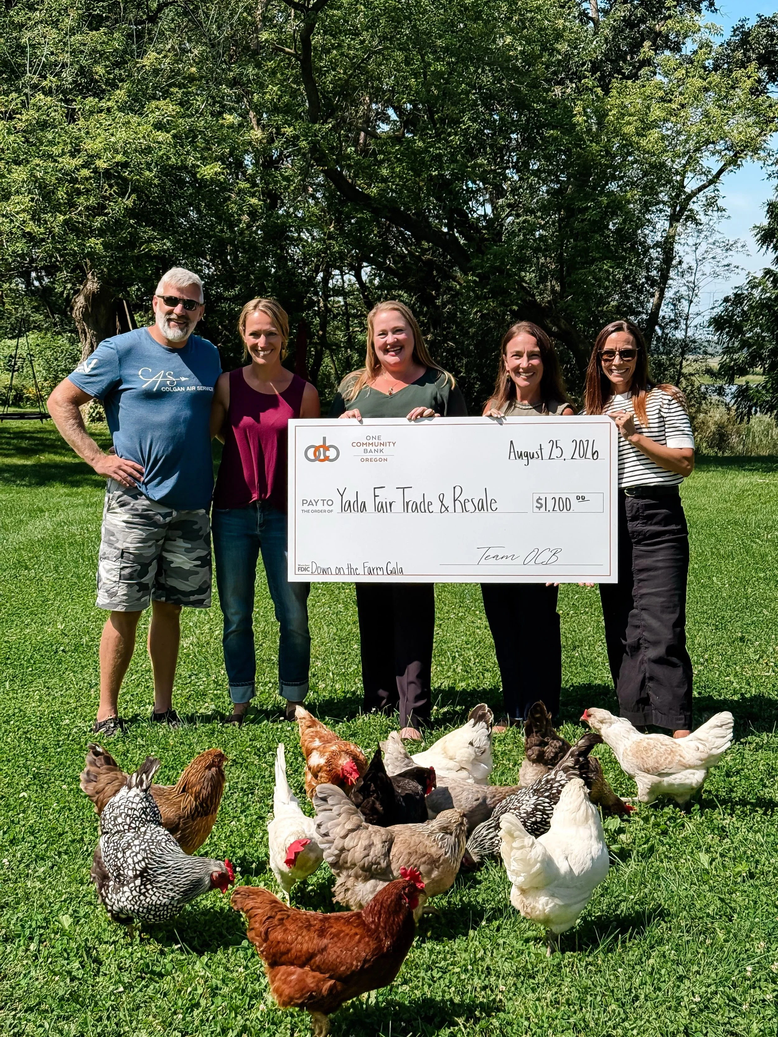 18 DAYS until Down on the Farm! 🌻🐓

We are so grateful to @onecommunitybank for coming alongside The Yada Project as a sponsor of this year&rsquo;s Down on the Farm Gala! Their generous $1,200 sponsorship is helping us move toward a night that we b