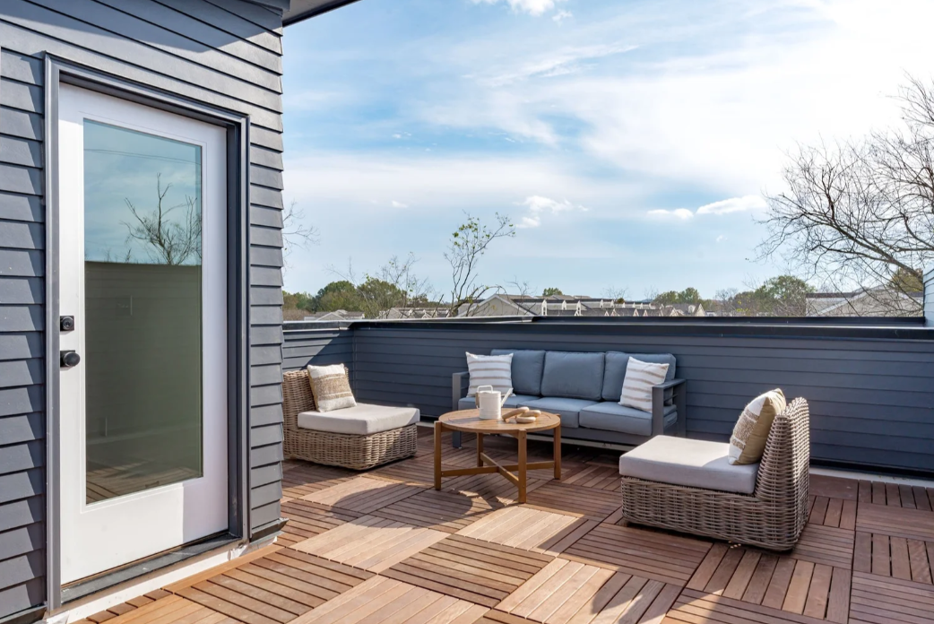 Private Rooftop Decks on Select Units — Yours alone. Sunset to morning coffee.
