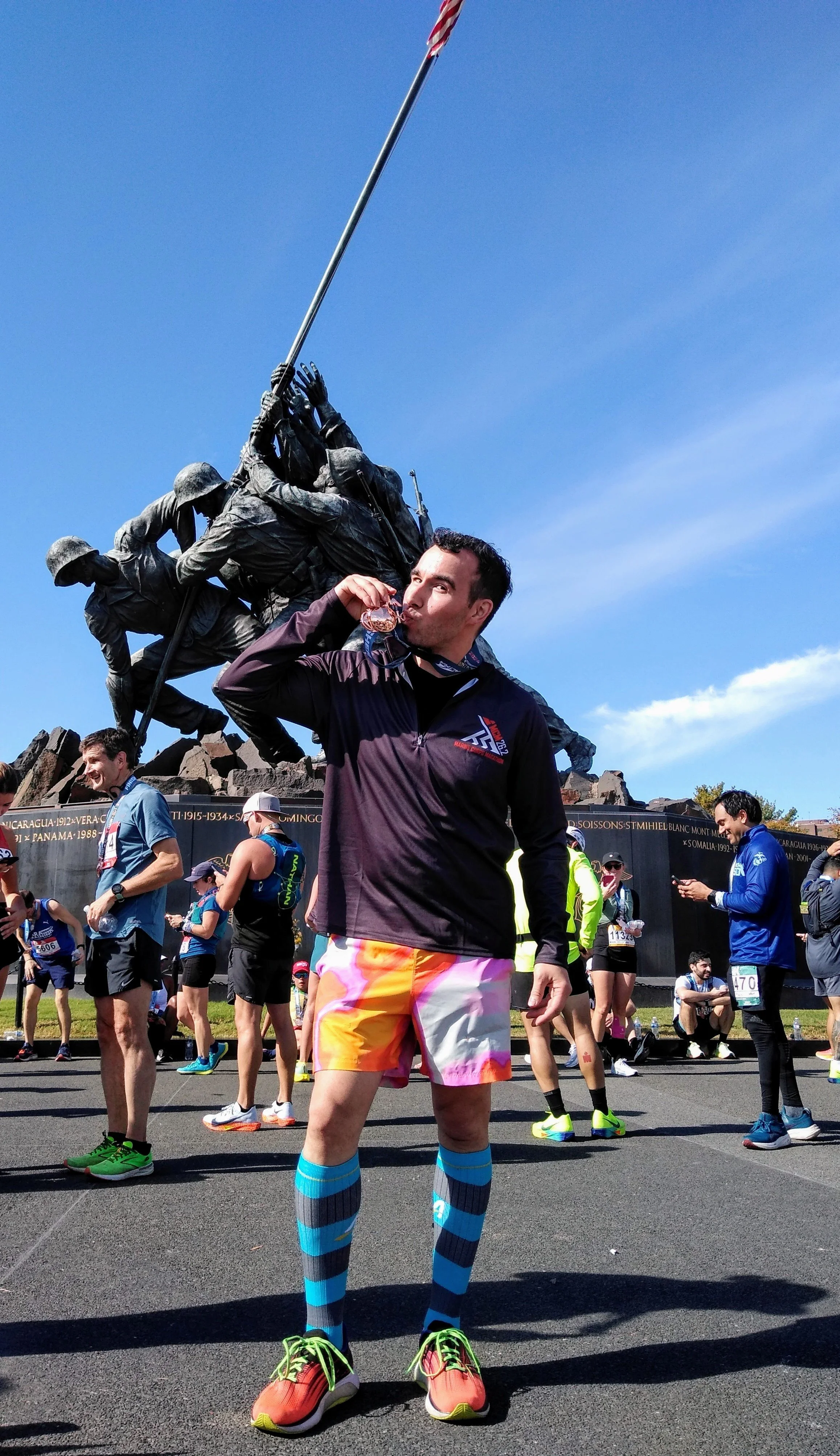 Austin at a marathon