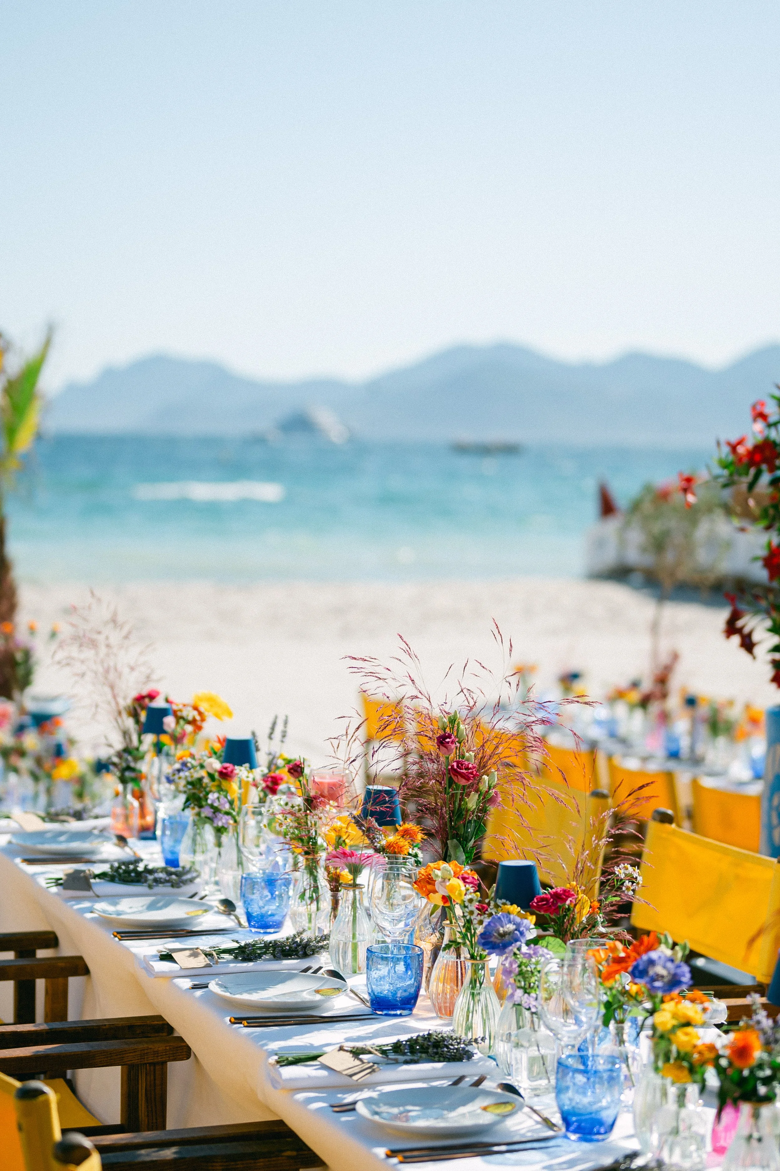 Mariage, Cannes, France, Sude de la France, French Riviera, Joan Bensimon, plage, diner, déjeuner, soirée, cocktail