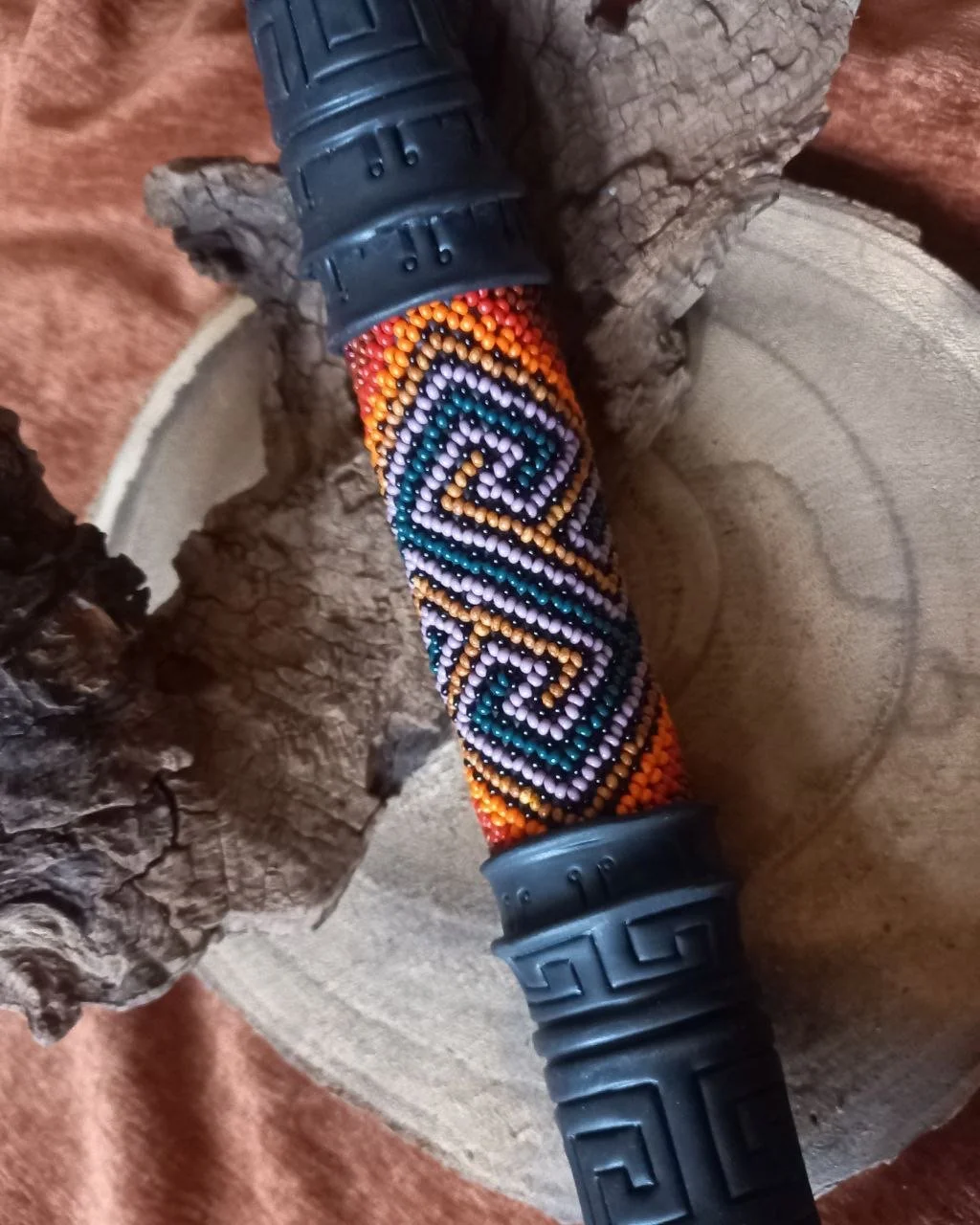 Handcrafted jungle tepi applicator for rapé ceremonies. Smooth airflow, ergonomic design, and natural materials for sacred ritual use. Chaka