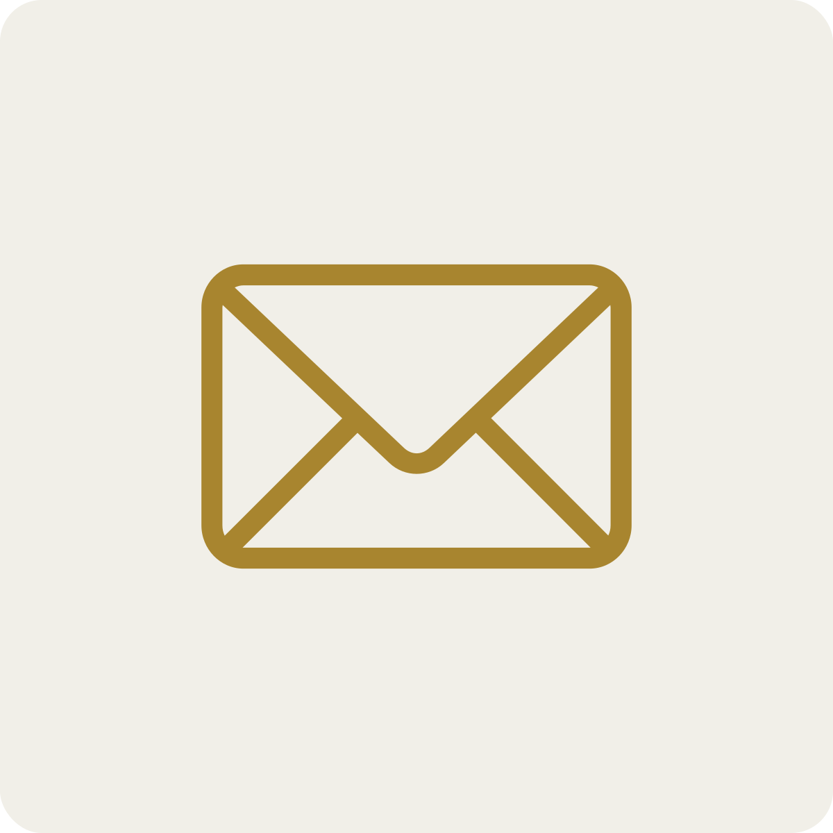 Icon of an envelope, representing email or message.