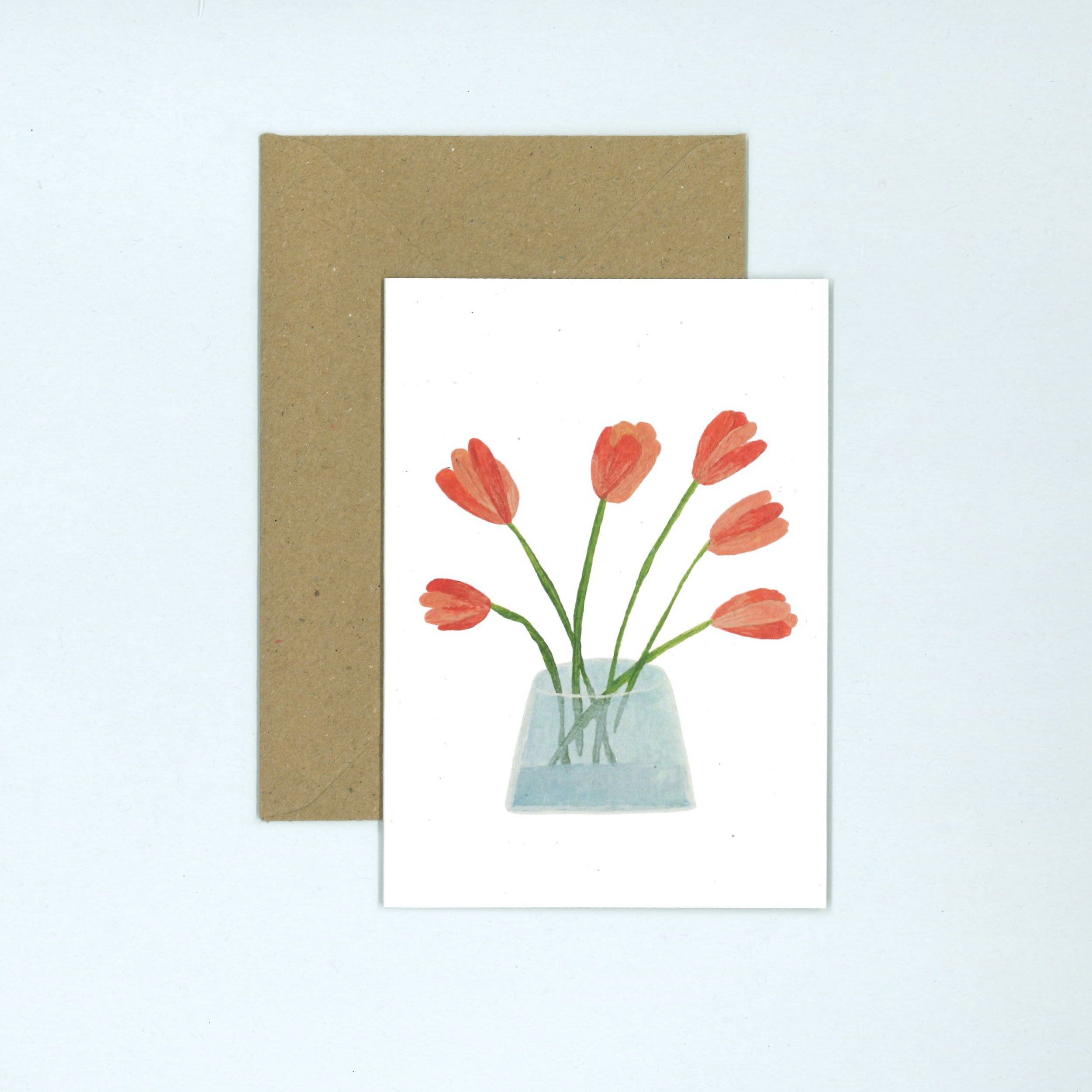 Tulips greeting card