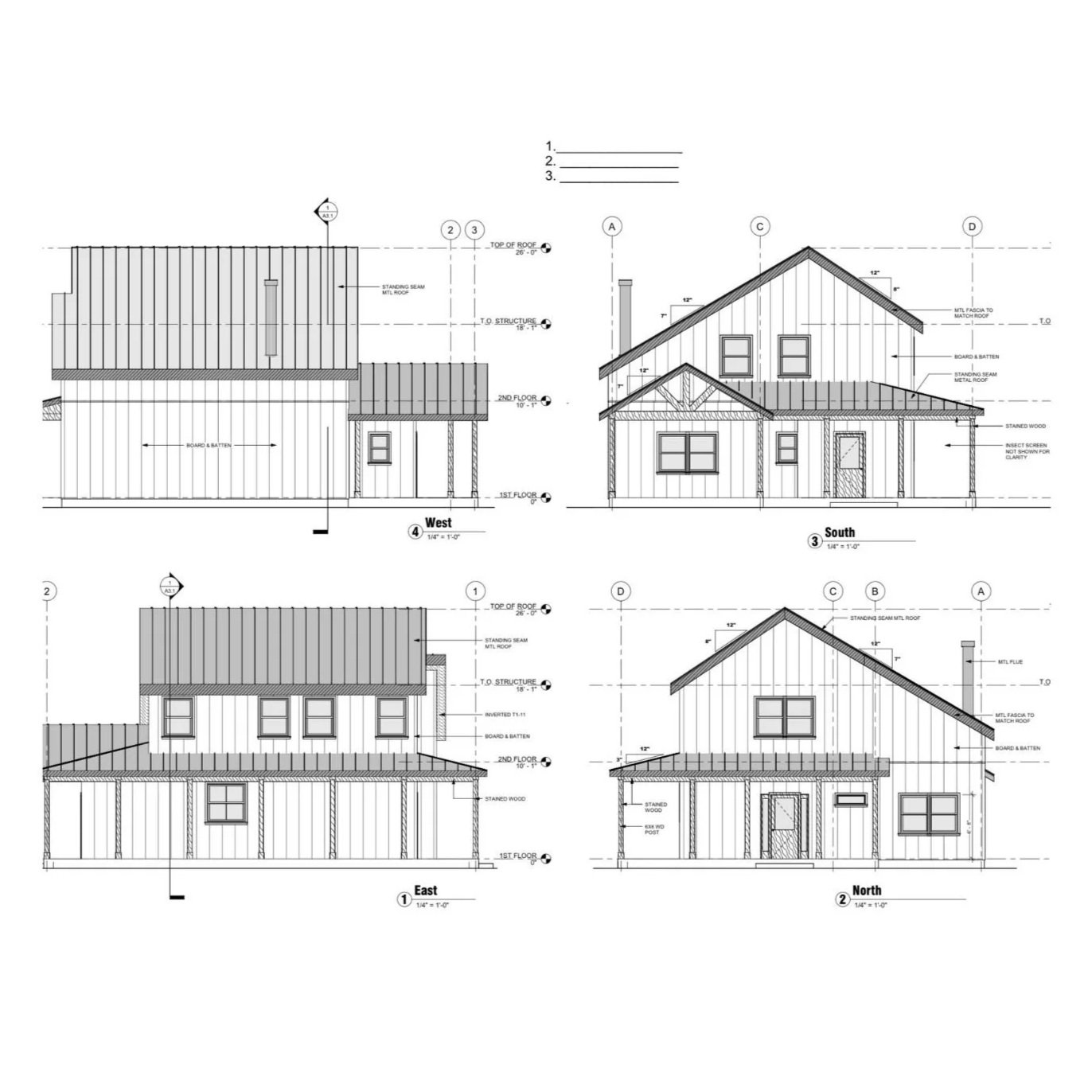 Texas Strong Architectural Plans - Exterior