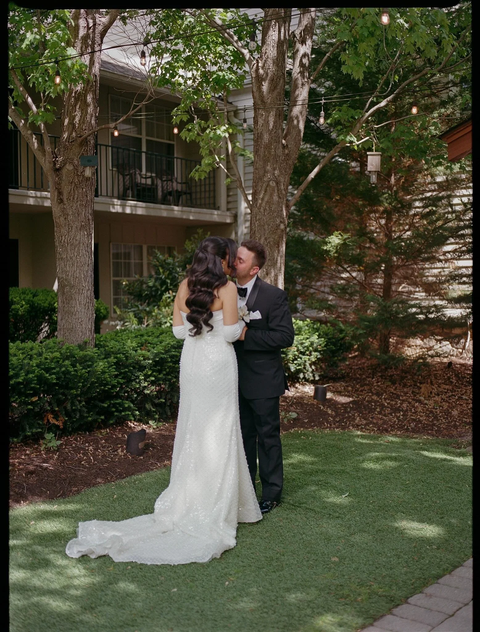 Sweet first look moments on film for A + A 💛🎞️ First looks don&rsquo;t have to take away from the sentiment of the day. If anything, I feel they give you moments back to be present with each other and with your people. 

nyc wedding photographer
ne