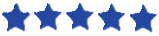 Image with five blue stars in a row.