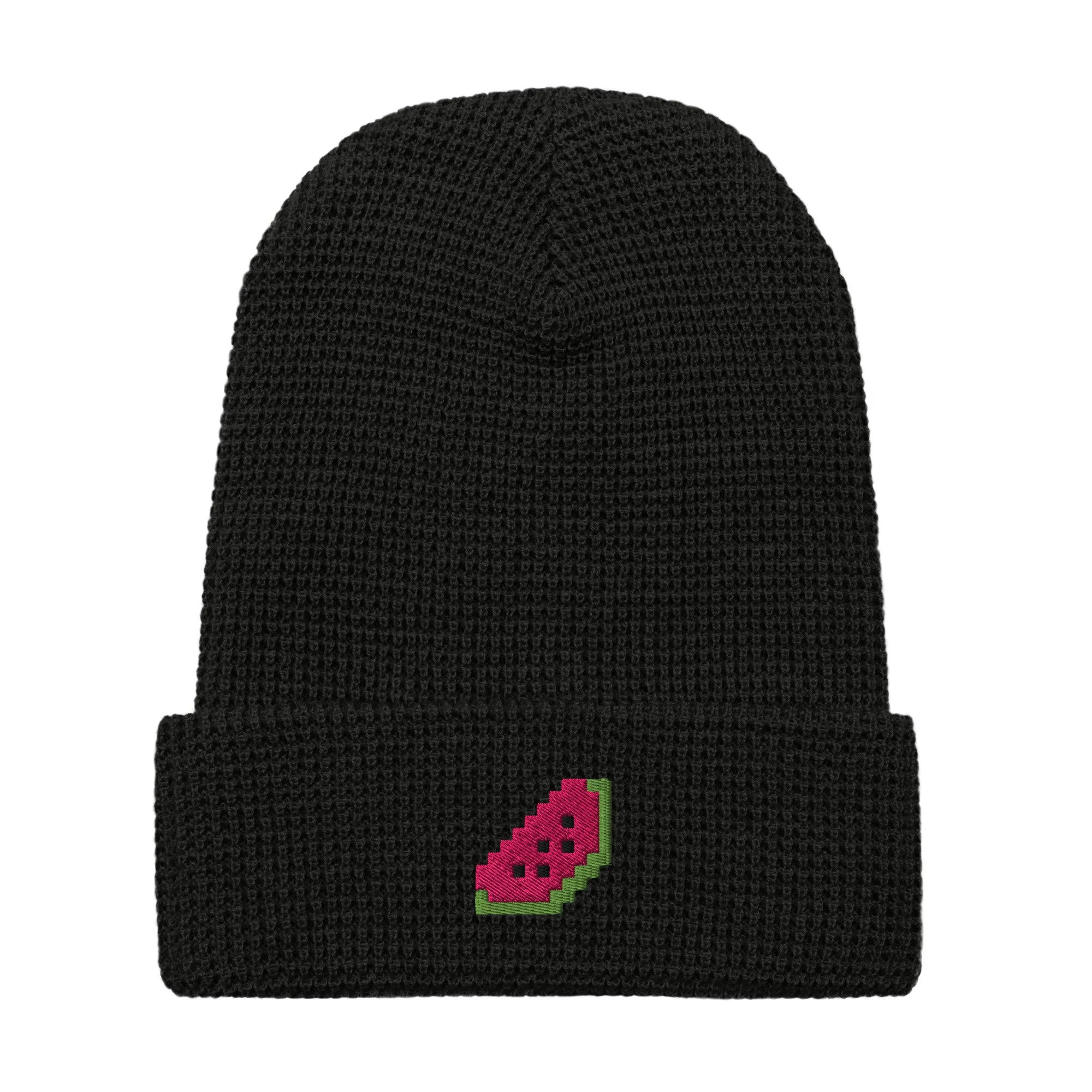 Pixel Watermelon - Waffle beanie