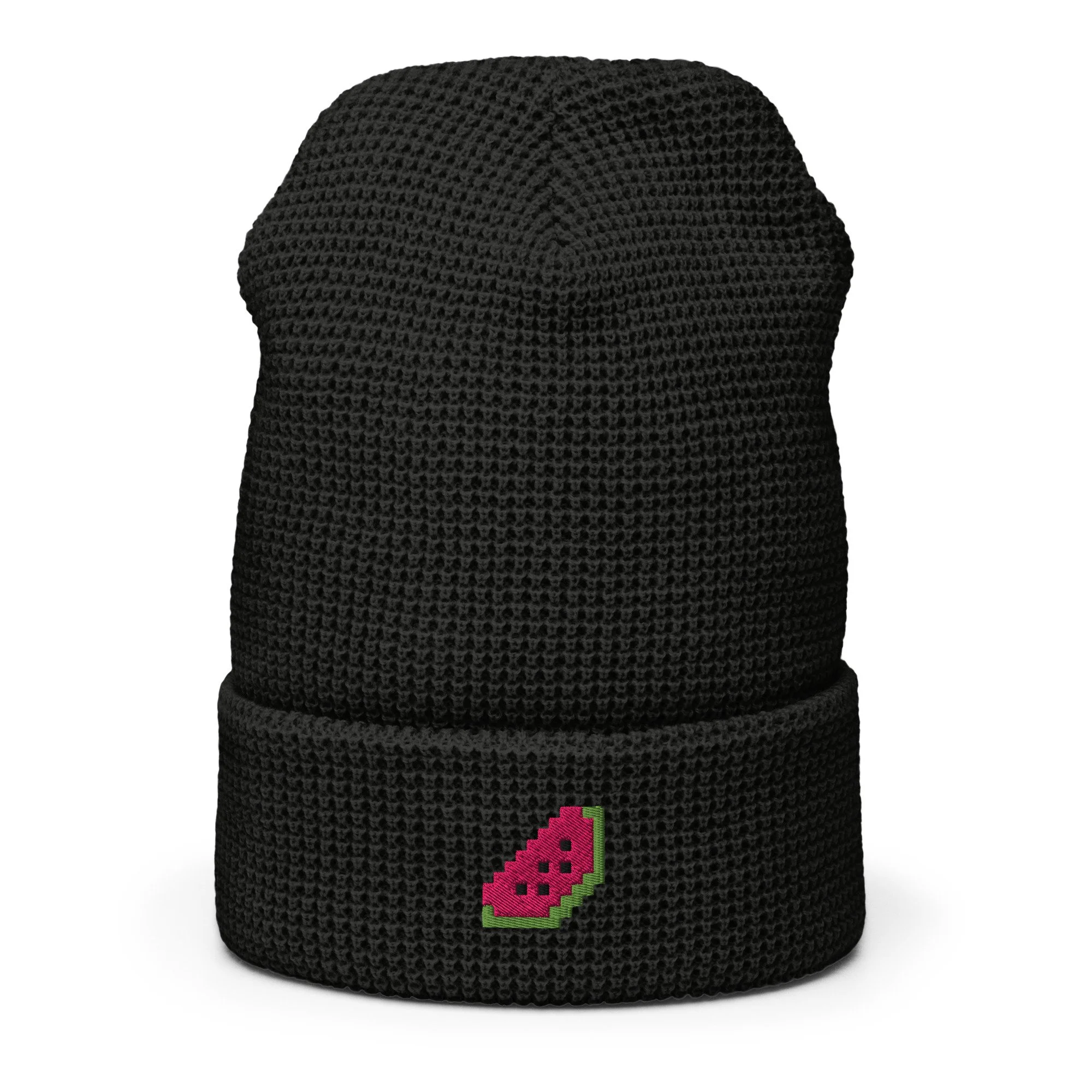 Pixel Watermelon - Waffle beanie
