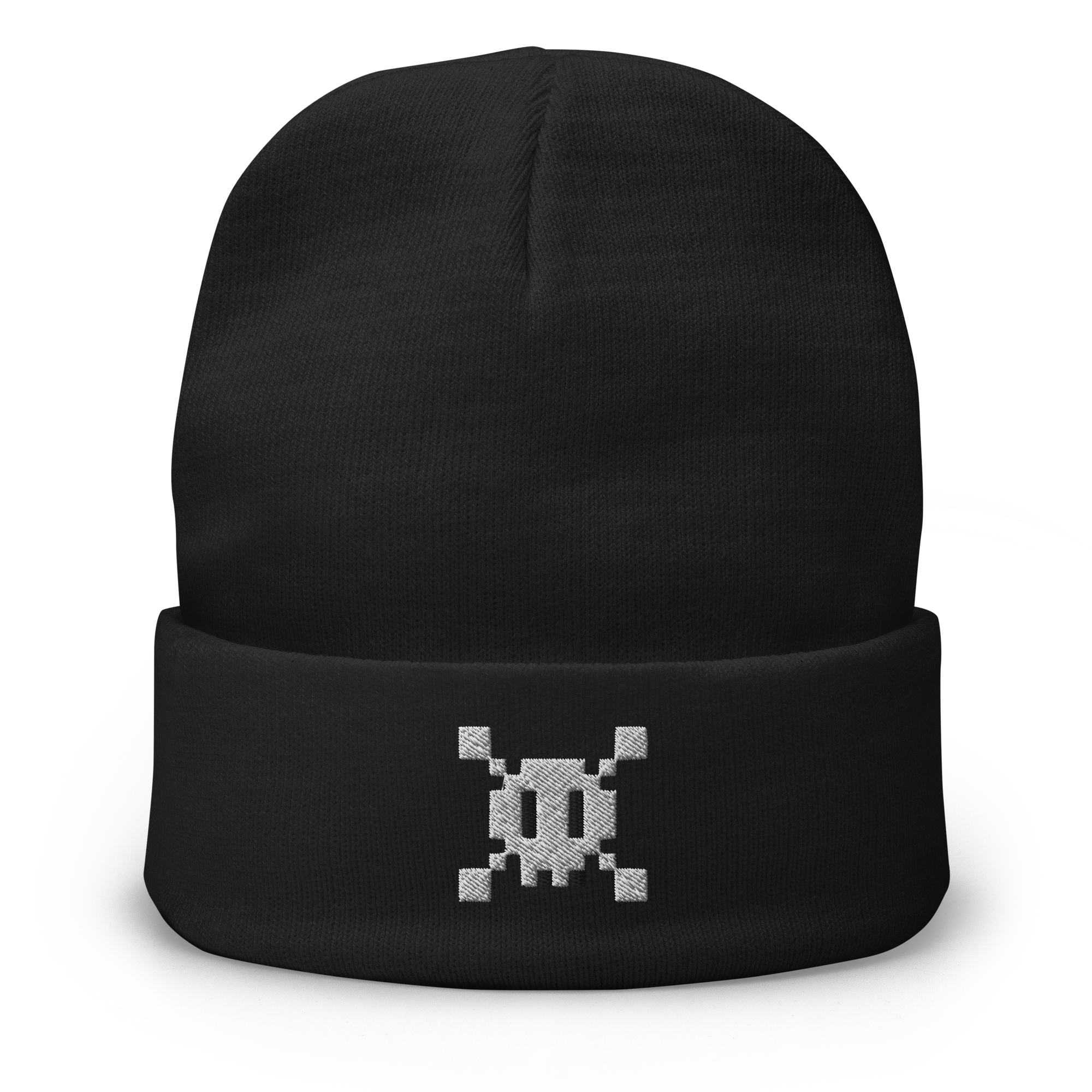 Pixel Jolly Rodger -  Embroidered Beanie