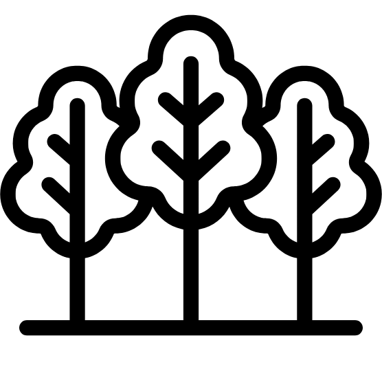 Three tree icon