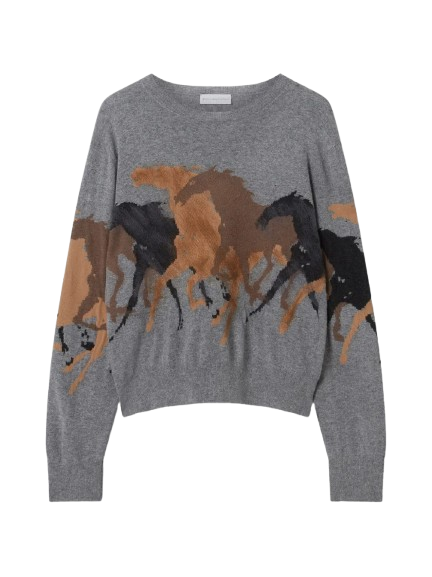 Racing Horses Knit Jumper