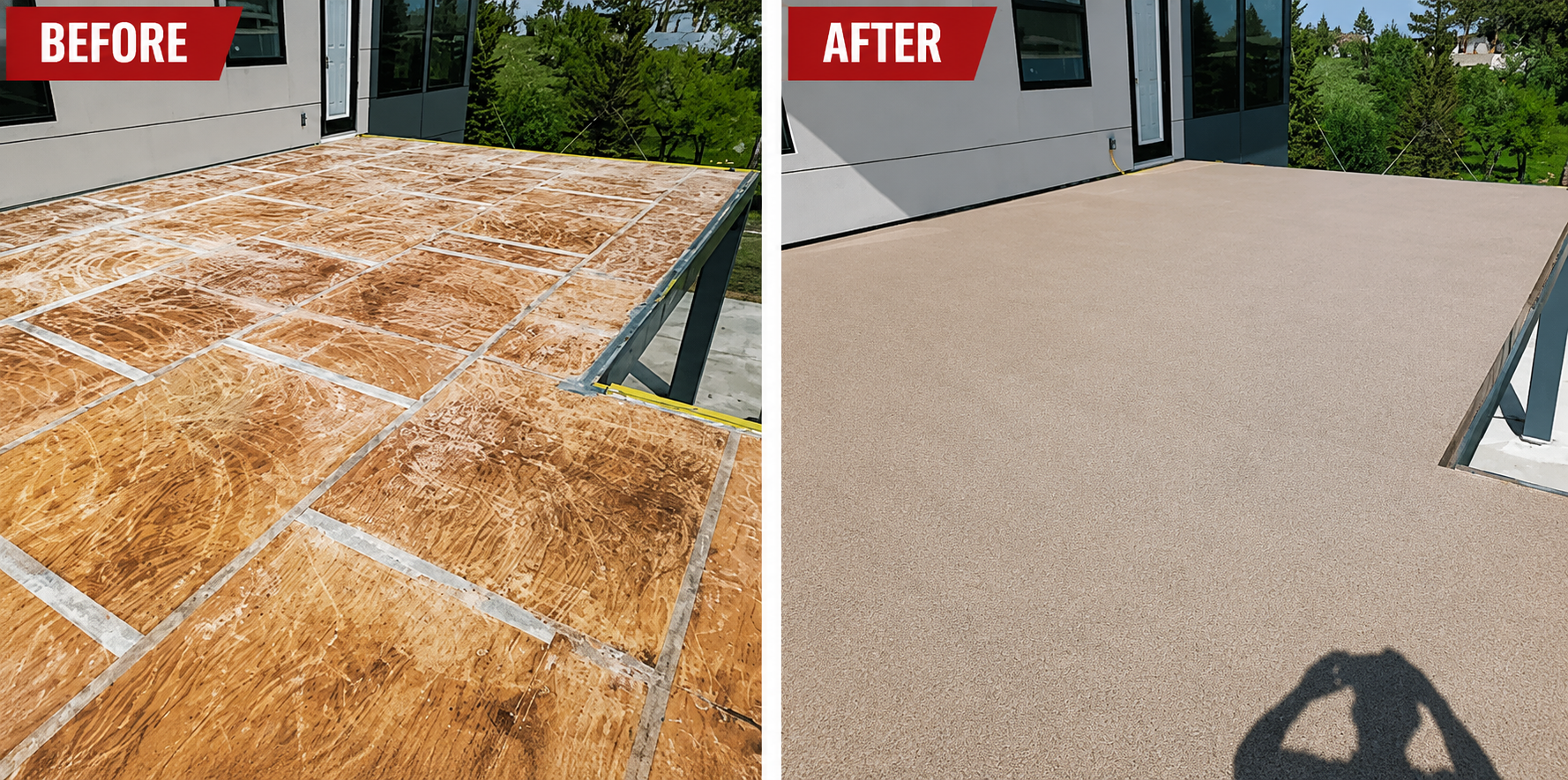 Patio - Polyaspartic Anti-Slip Quartz Stone - Sandy Shores Resort, SK