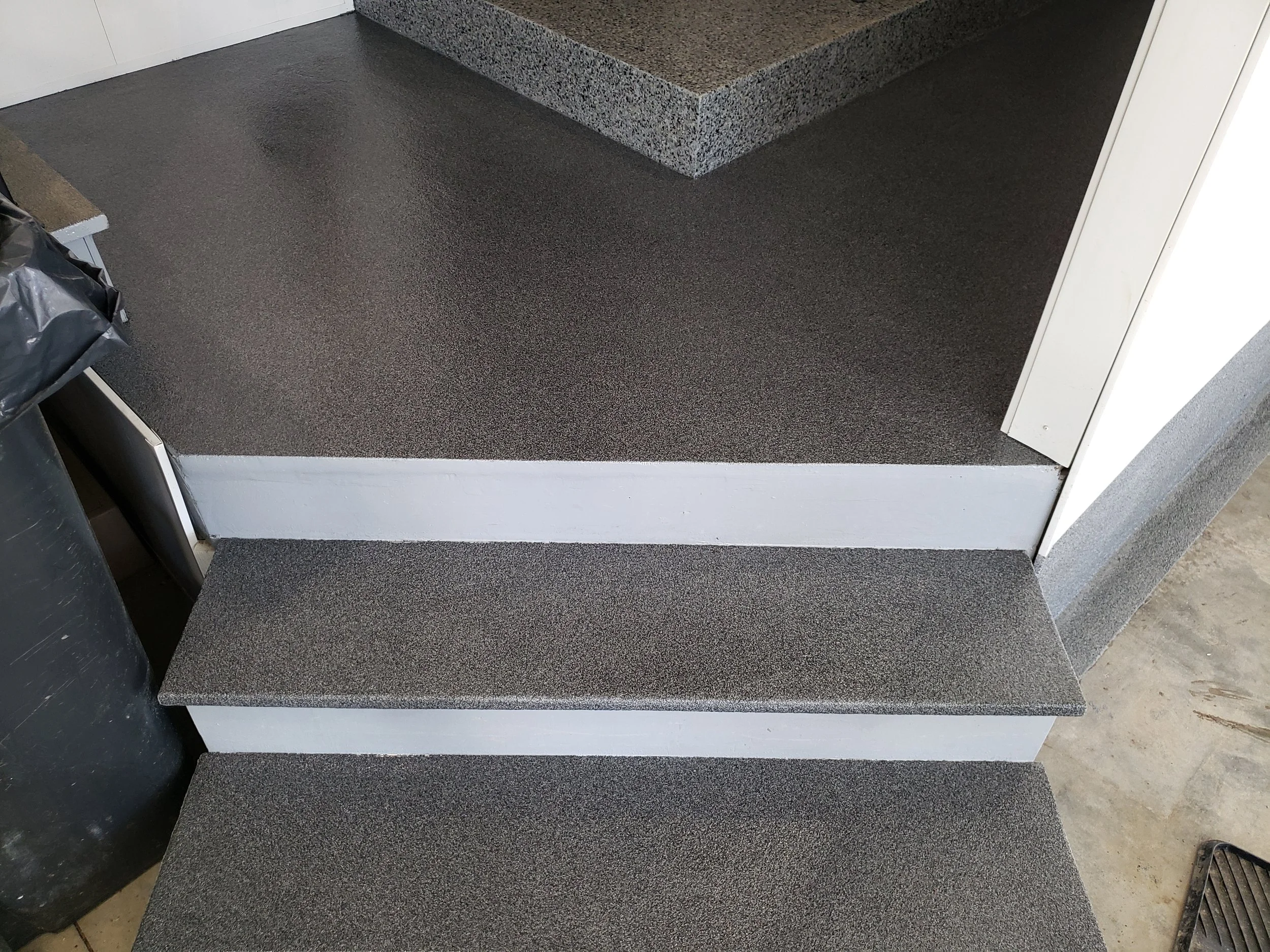 AFTER - Finished in Galaxy Anti-Slip Quartz Stone.
